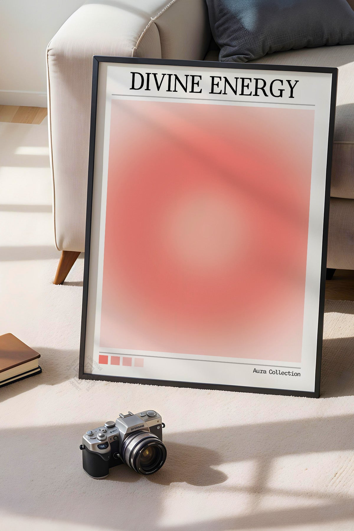 Aura Serisi Siyah Çerçeveli Poster, Tablo No:140