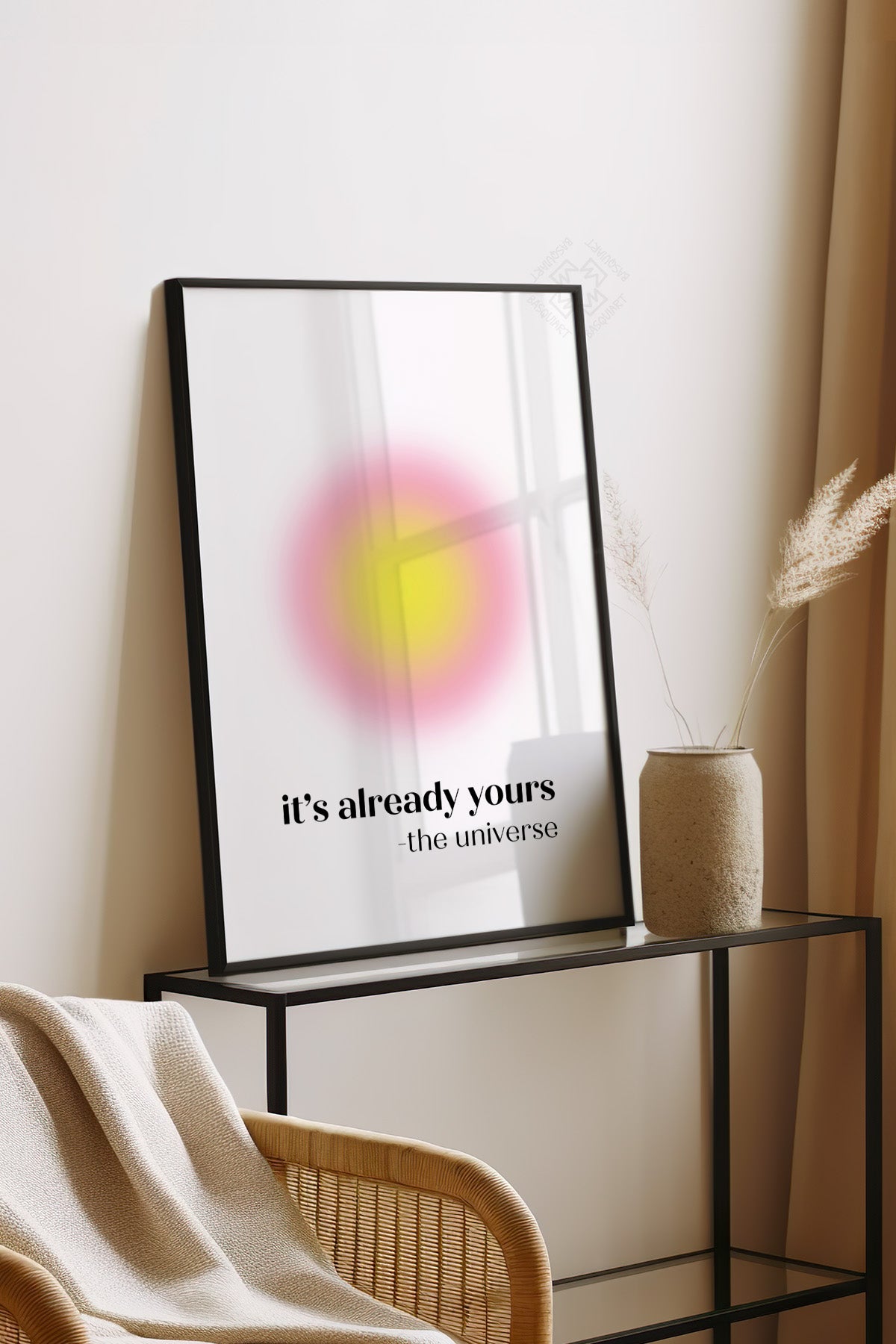 Aura Serisi Siyah Çerçeveli Poster, Tablo No:92
