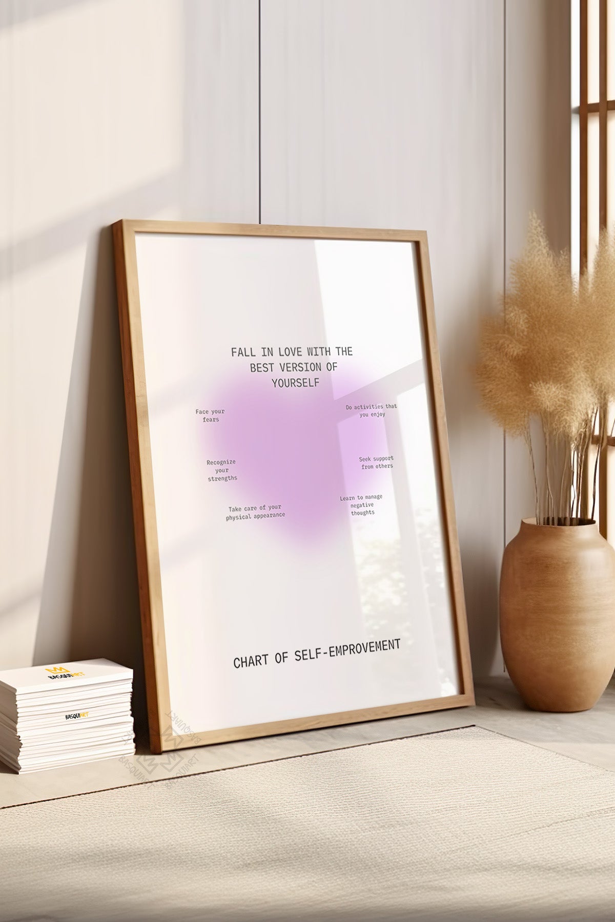 Aura Serisi Ahşap Çerçeveli Poster, Tablo No:113