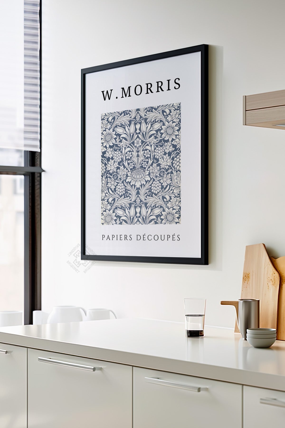 William Morris Serisi Siyah Çerçeveli Poster, Tablo Duvar Dekoru No:1