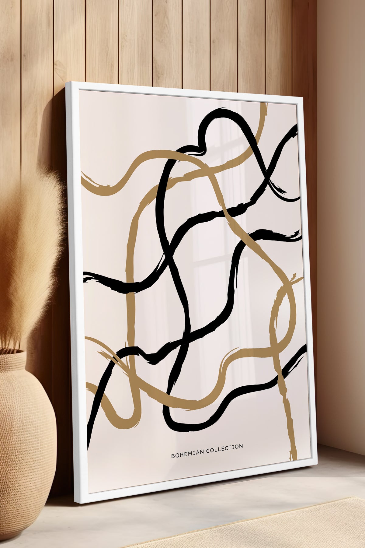 Bohemian Serisi Beyaz Çerçeveli Poster, Tablo No:135