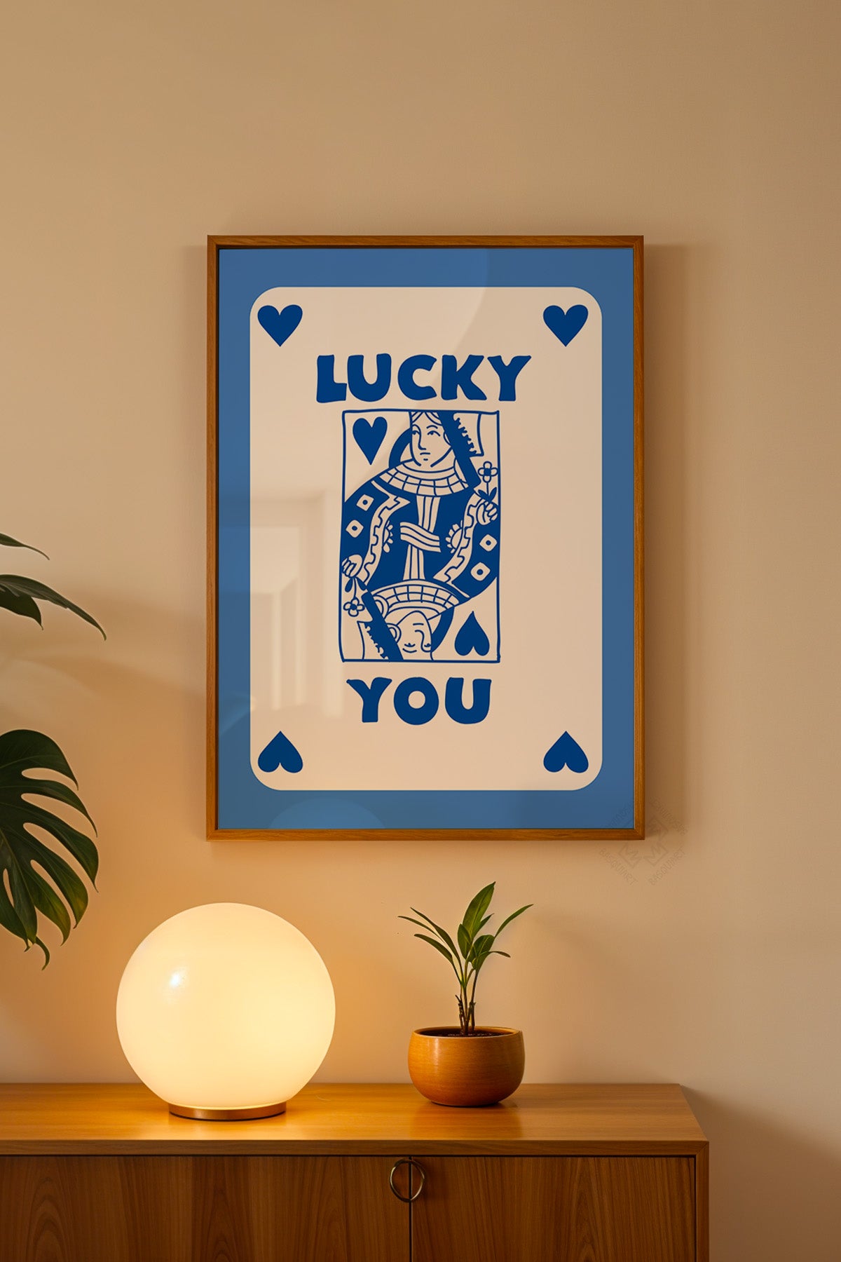 Lucky You Serisi Ahşap Çerçeveli Poster, Tablo Duvar Dekoru No:23