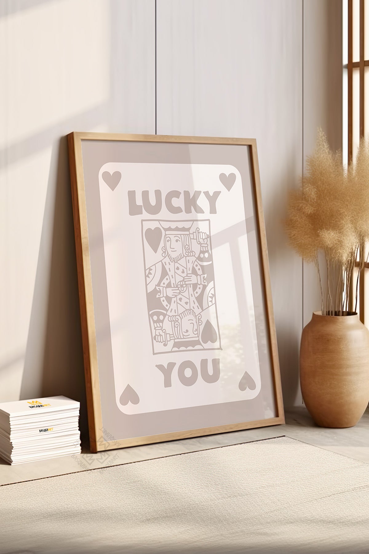 Lucky You Serisi Ahşap Çerçeveli Poster, Tablo Duvar Dekoru No:5