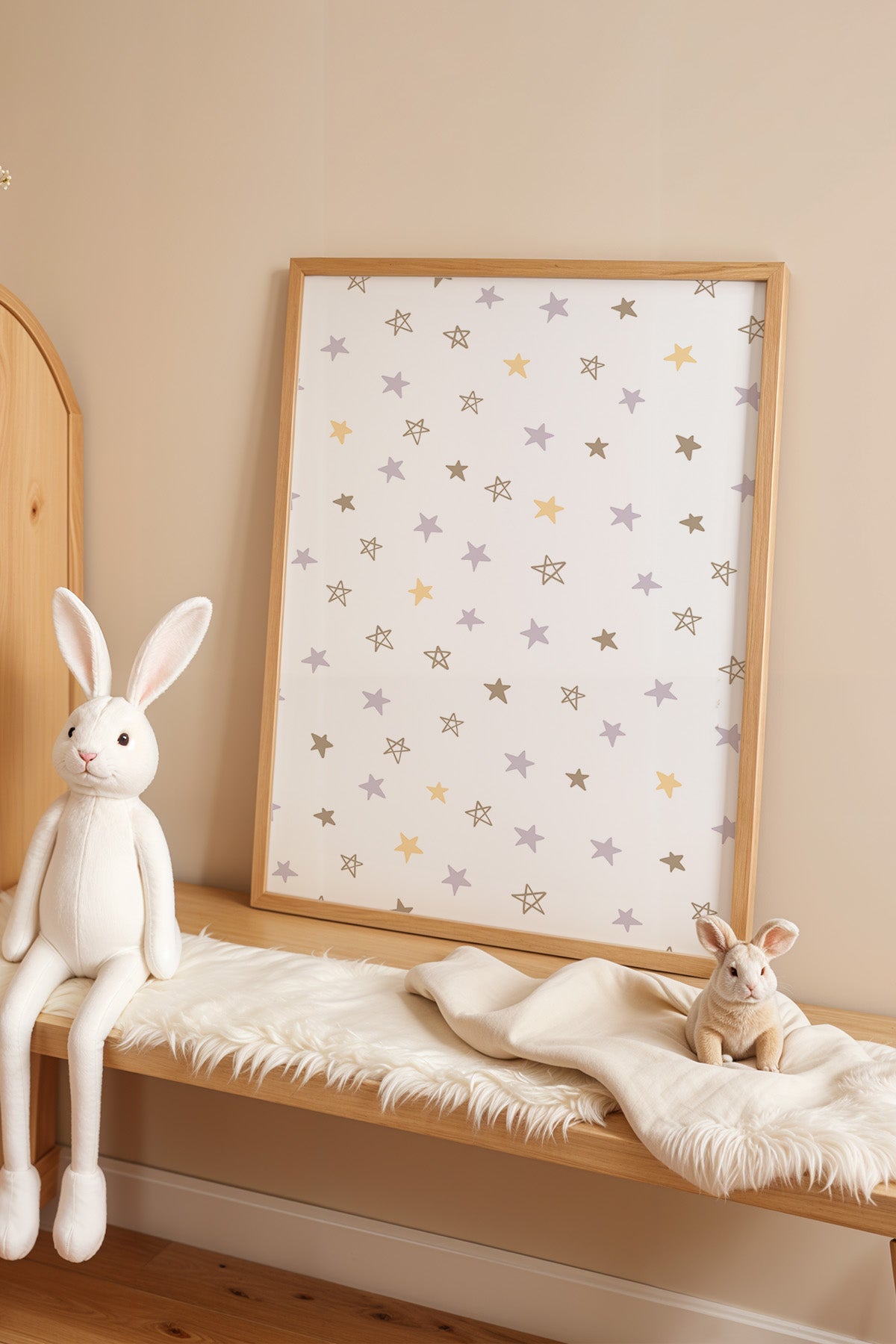 Çocuk Odası, Bebek Odası Ahşap Çerçeveli Poster, Tablo No:26