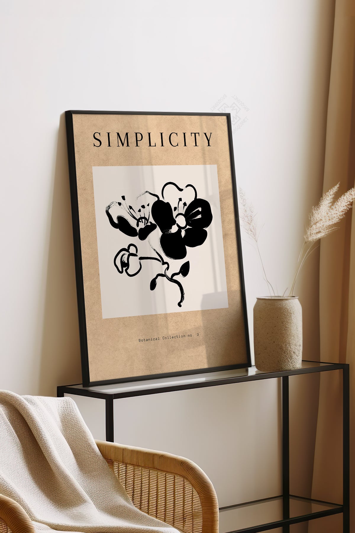 Bohemian Serisi Siyah Çerçeveli Poster, Tablo No:116