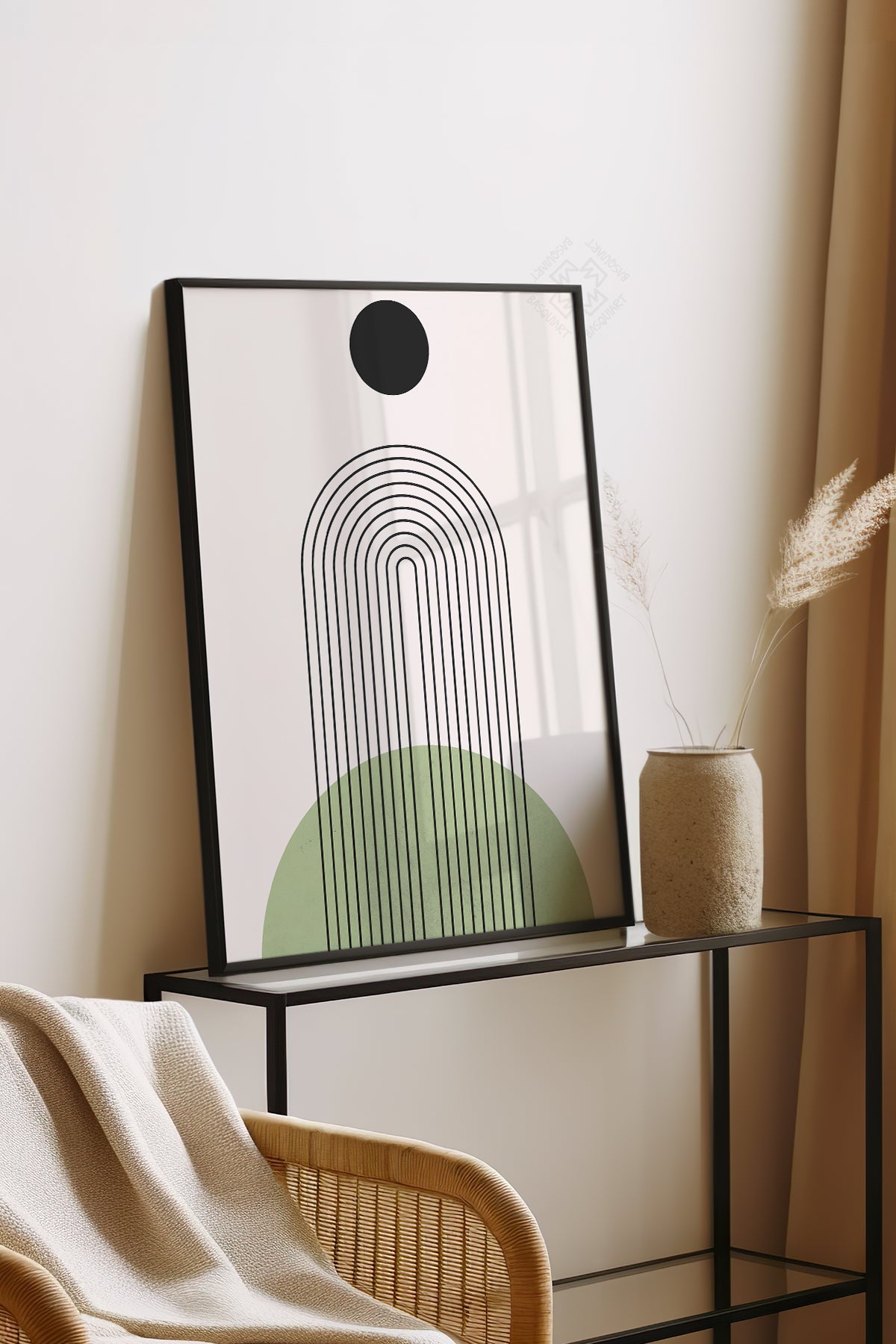 Bohemian Serisi Siyah Çerçeveli Poster, Tablo No:48