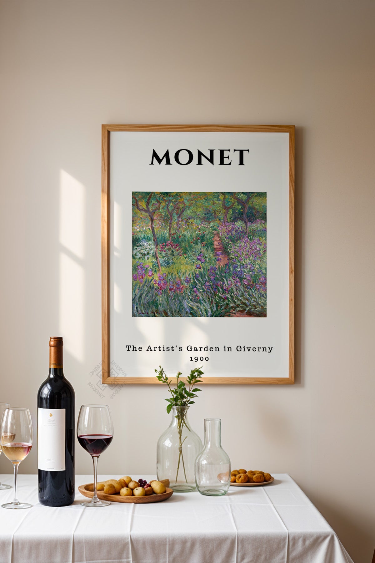 Claude Monet Serisi Ahşap Çerçeveli Poster, Tablo Duvar Dekoru No:21