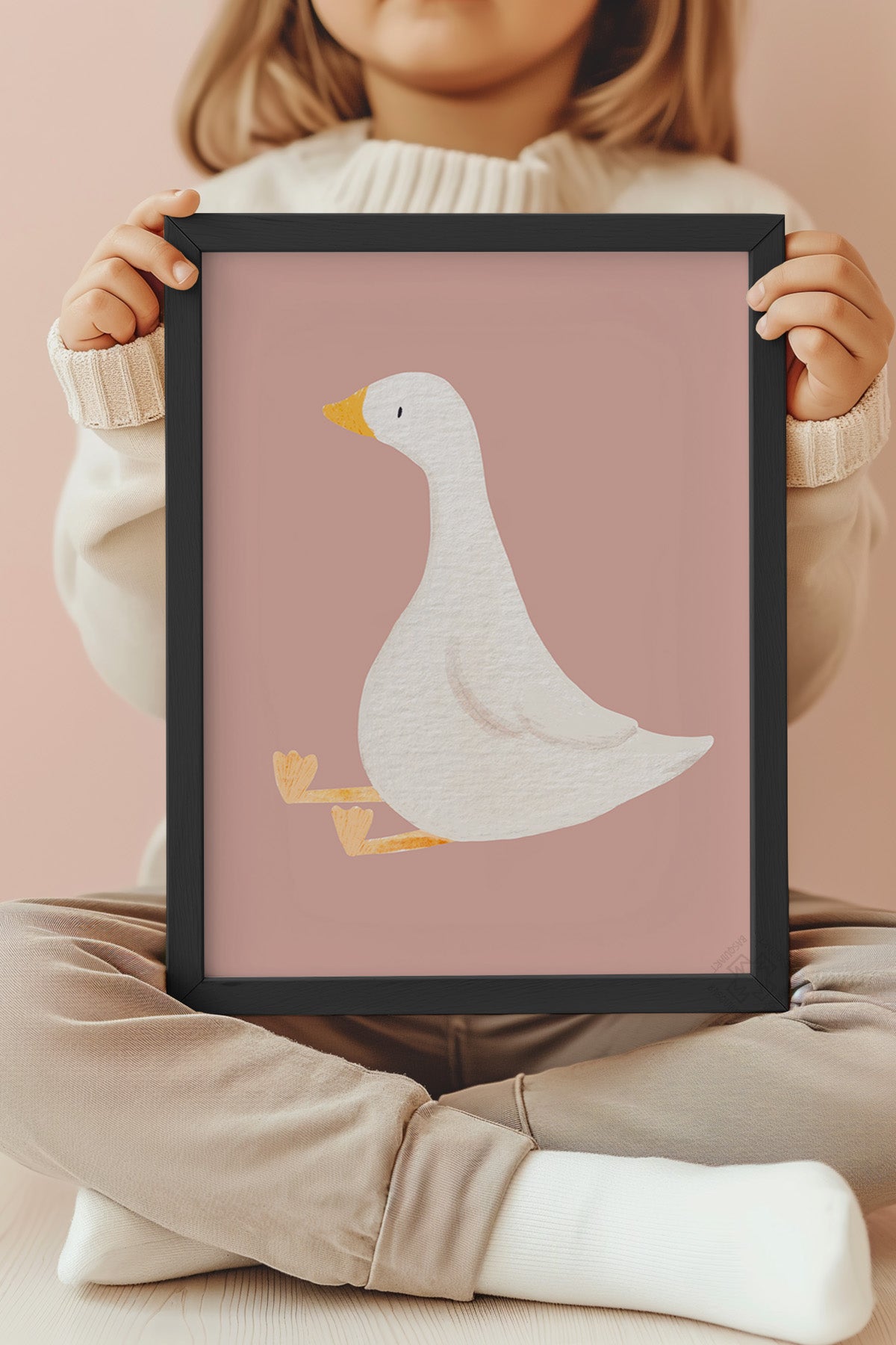 Çocuk Odası, Bebek Odası Siyah Çerçeveli Poster, Tablo No:67