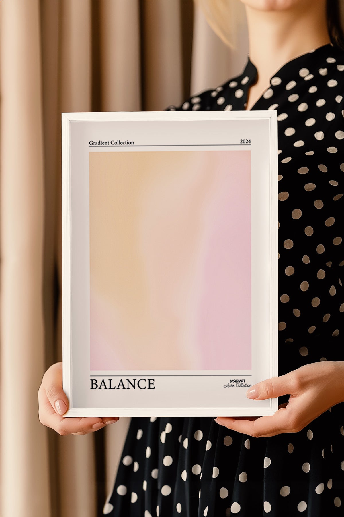 Aura Serisi Beyaz Çerçeveli Poster, Tablo No:31