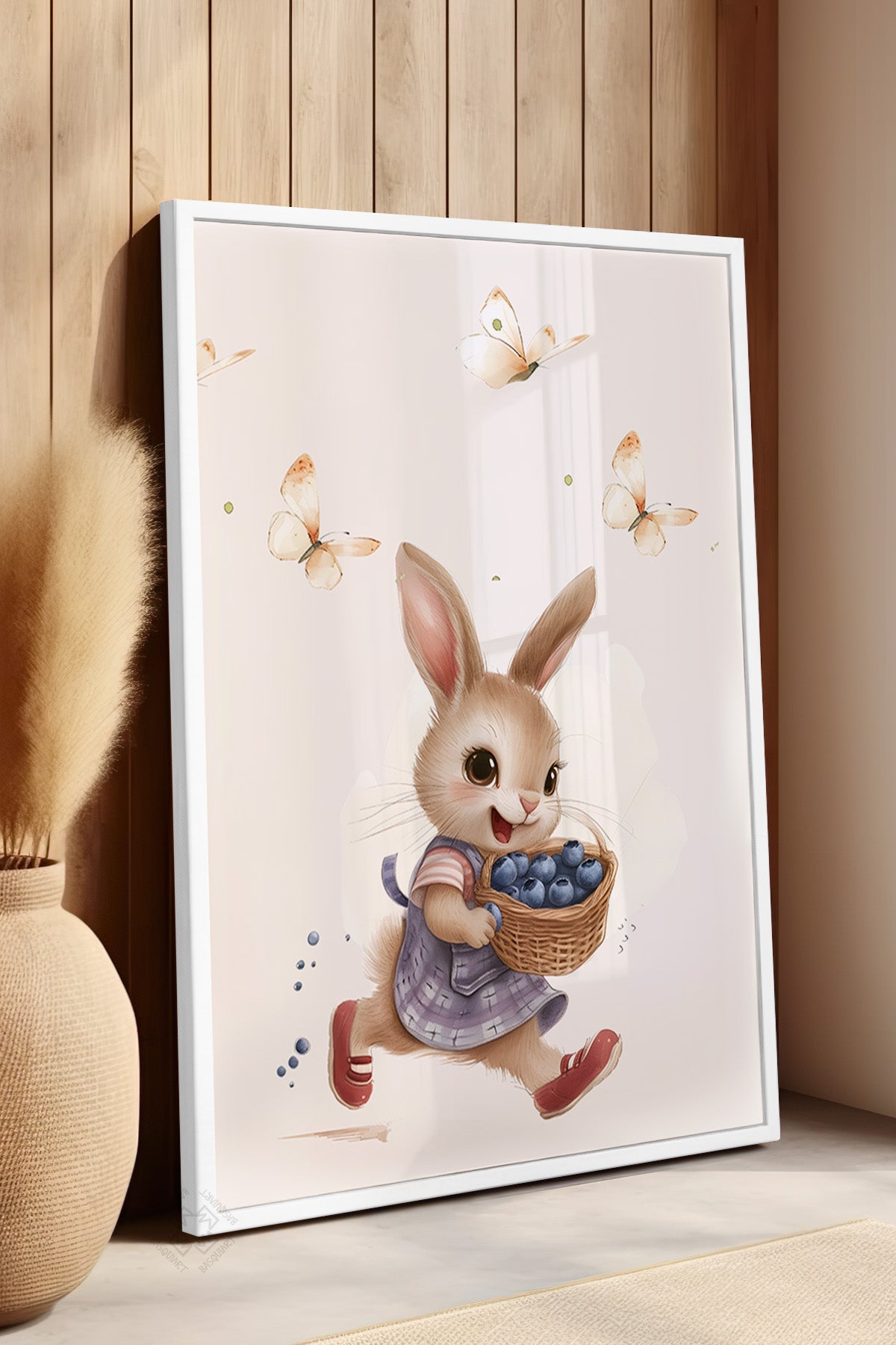 Çocuk Odası, Bebek Odası Beyaz Çerçeveli Poster, Tablo No:56