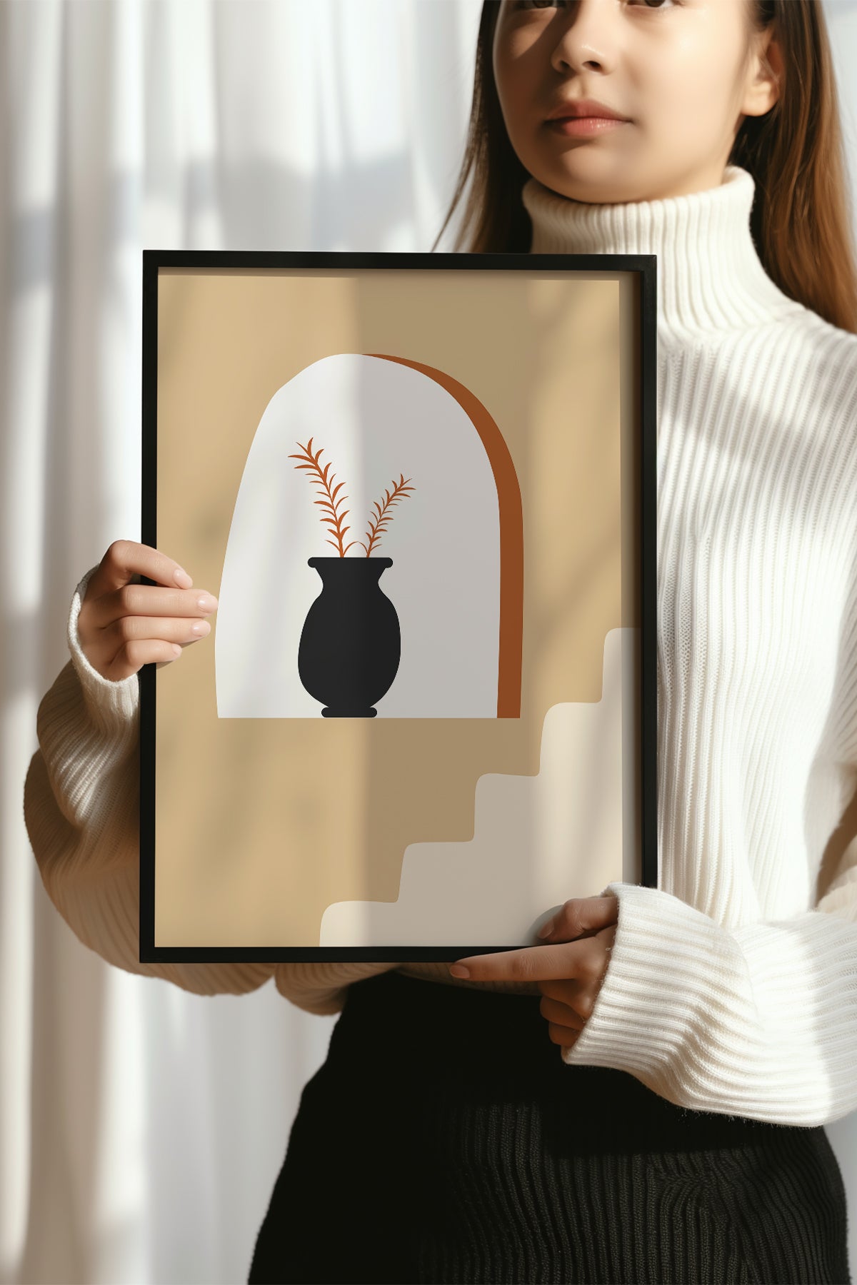 Bohemian Serisi Siyah Çerçeveli Poster, Tablo No:20