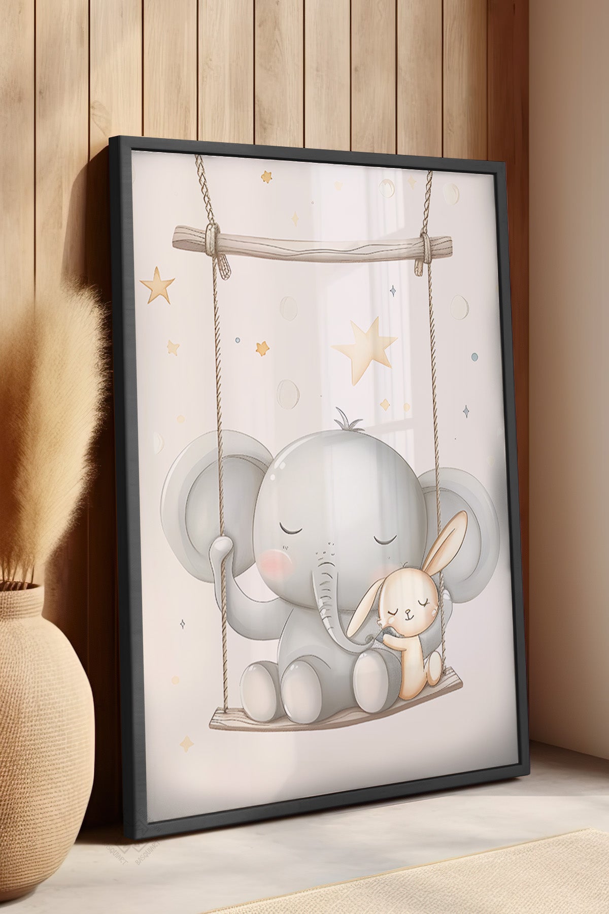 Çocuk Odası, Bebek Odası Siyah Çerçeveli Poster, Tablo No:73
