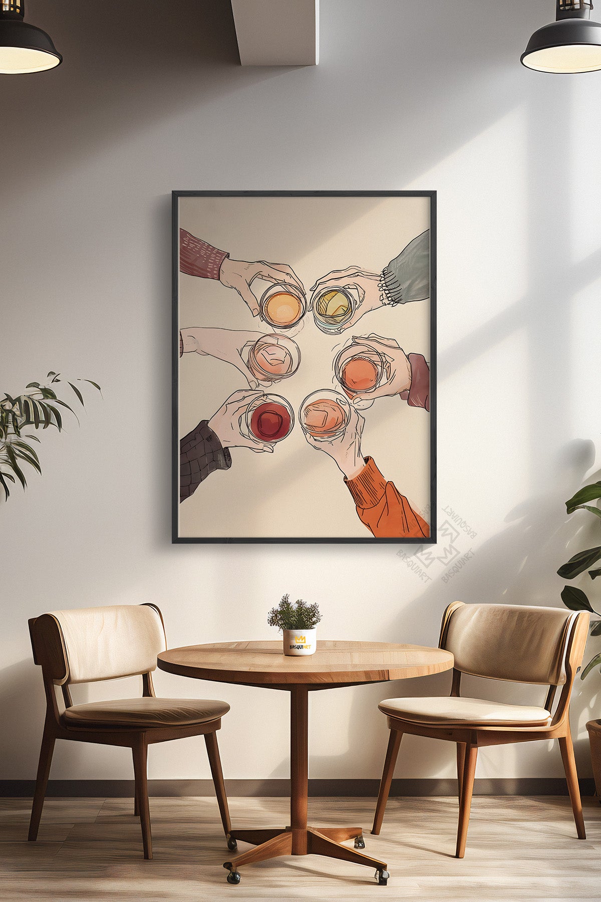 Kokteyl Serisi Siyah Çerçeveli Poster, Tablo, Cafe, Restoran, Mutfak Duvar Dekoru No:37