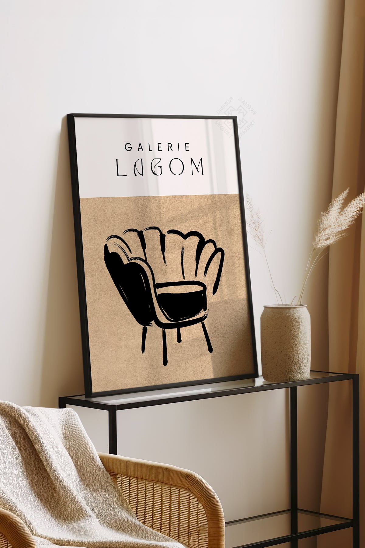 Bohemian Serisi Siyah Çerçeveli Poster, Tablo No:71