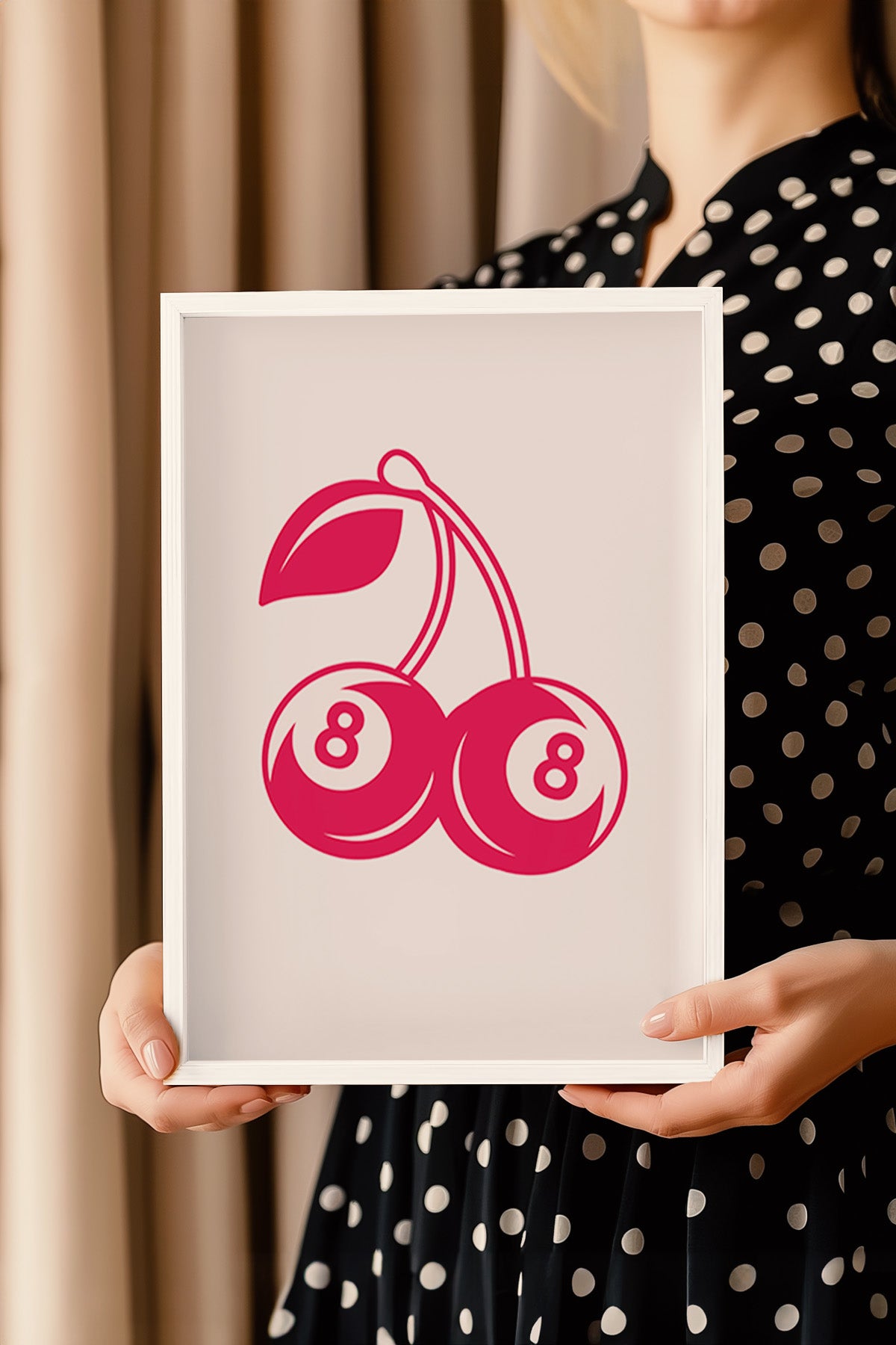 Lucky You Serisi Beyaz Çerçeveli Poster, Tablo Duvar Dekoru No:93