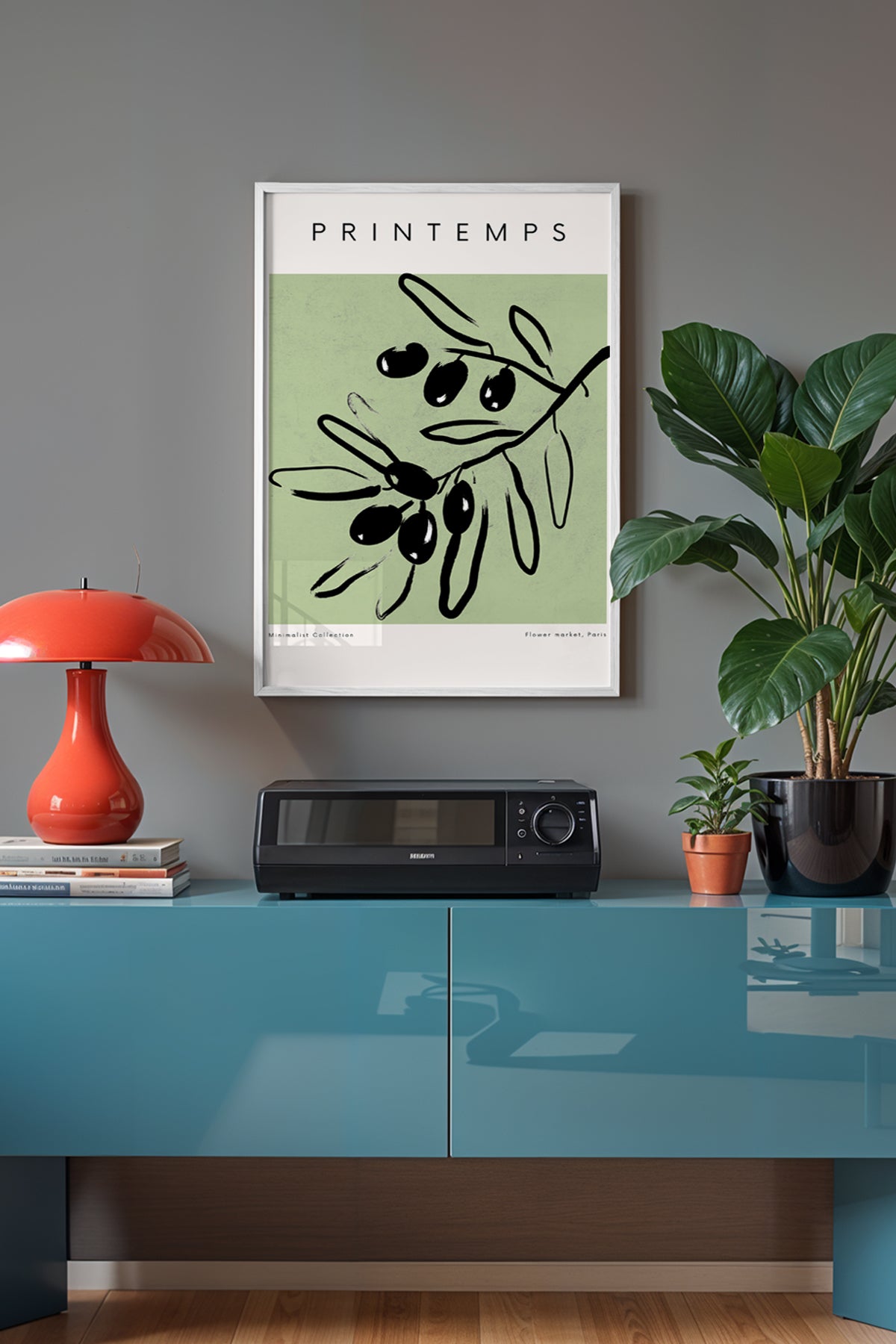Bohemian Serisi Beyaz Çerçeveli Poster, Tablo No:63