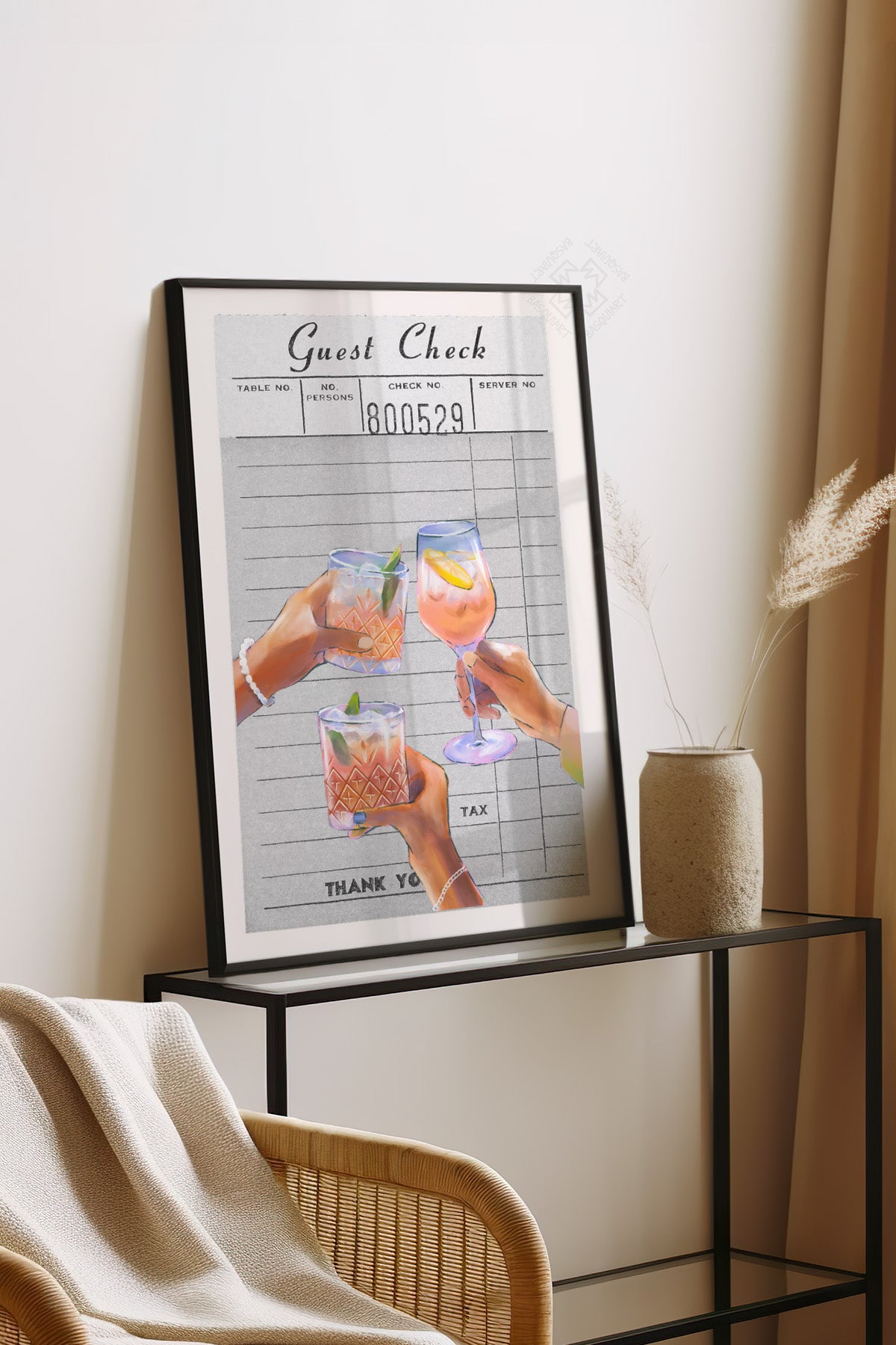 Lucky You Serisi Siyah Çerçeveli Poster, Tablo Duvar Dekoru No:113