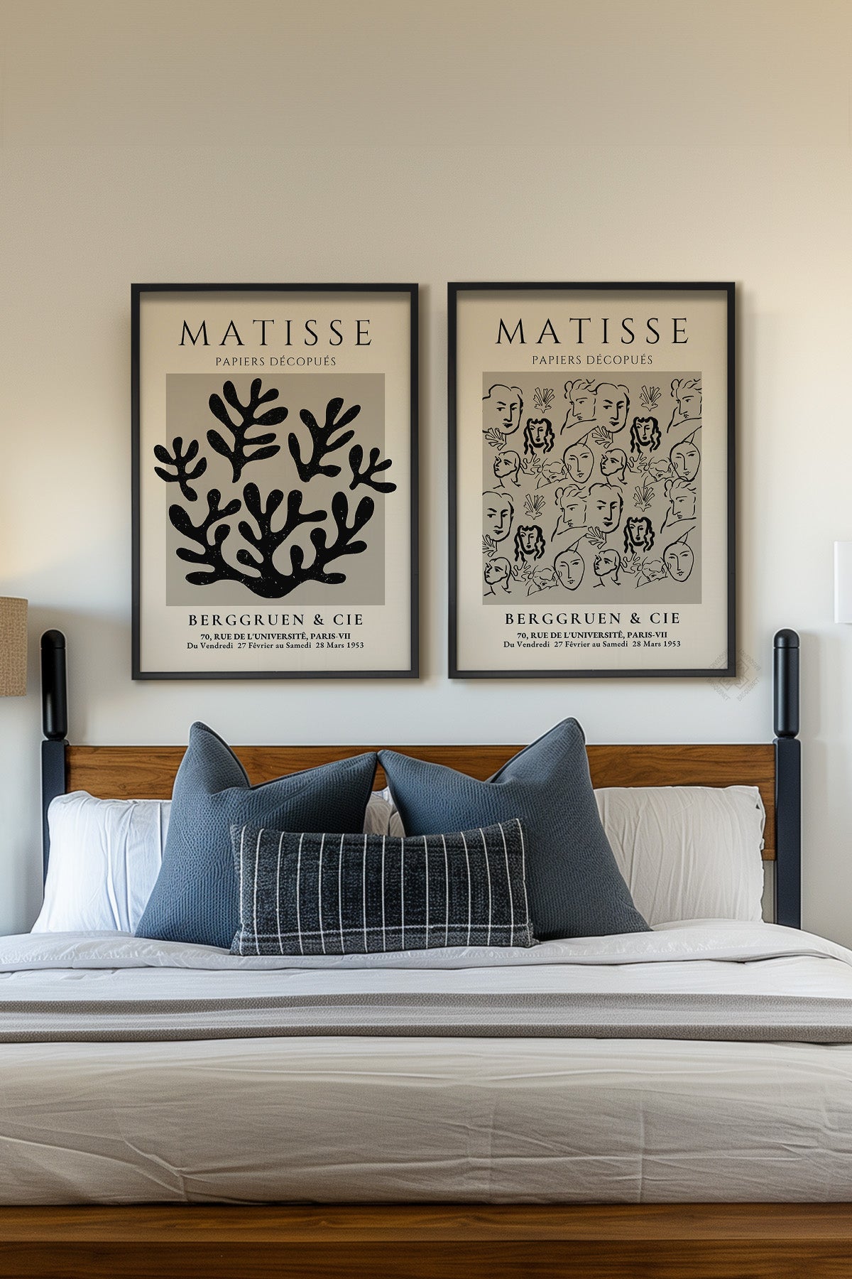 Matisse 2'li Siyah Çerçeveli Poster, Tablo Seti No:22
