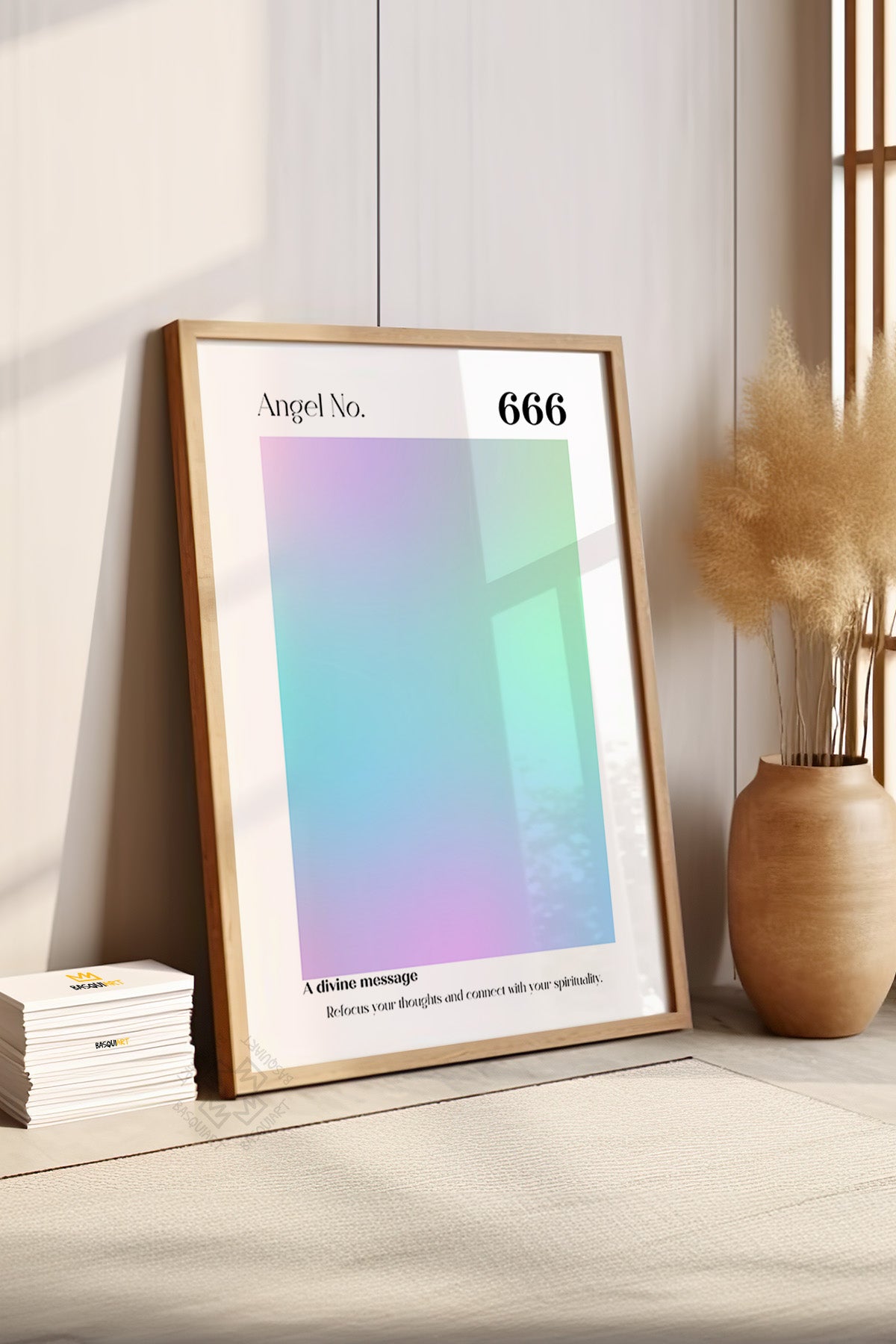 Aura Serisi Ahşap Çerçeveli Poster, Tablo No:72