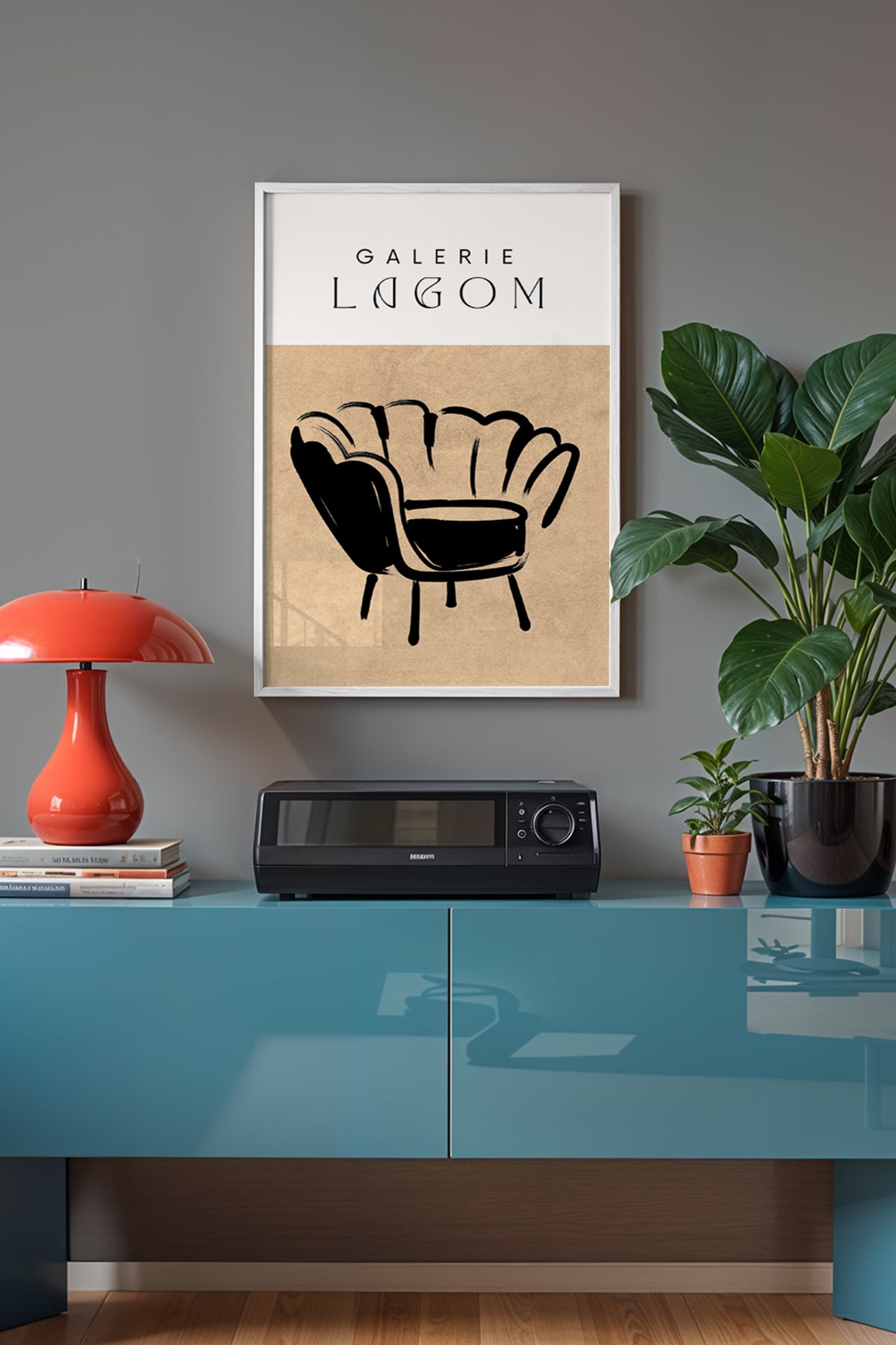 Bohemian Serisi Beyaz Çerçeveli Poster, Tablo No:71