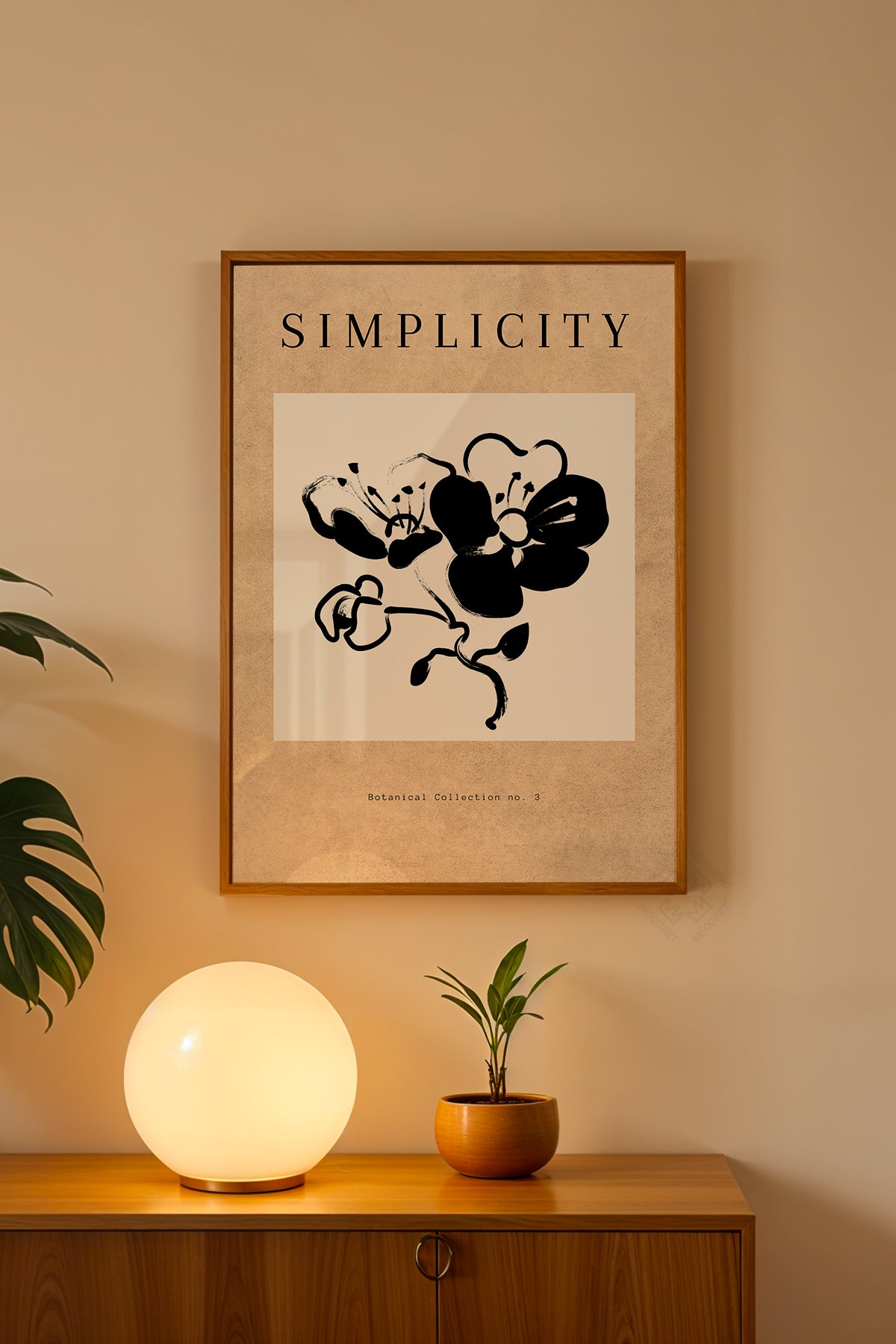 Bohemian Serisi Ahşap Çerçeveli Poster, Tablo No:116