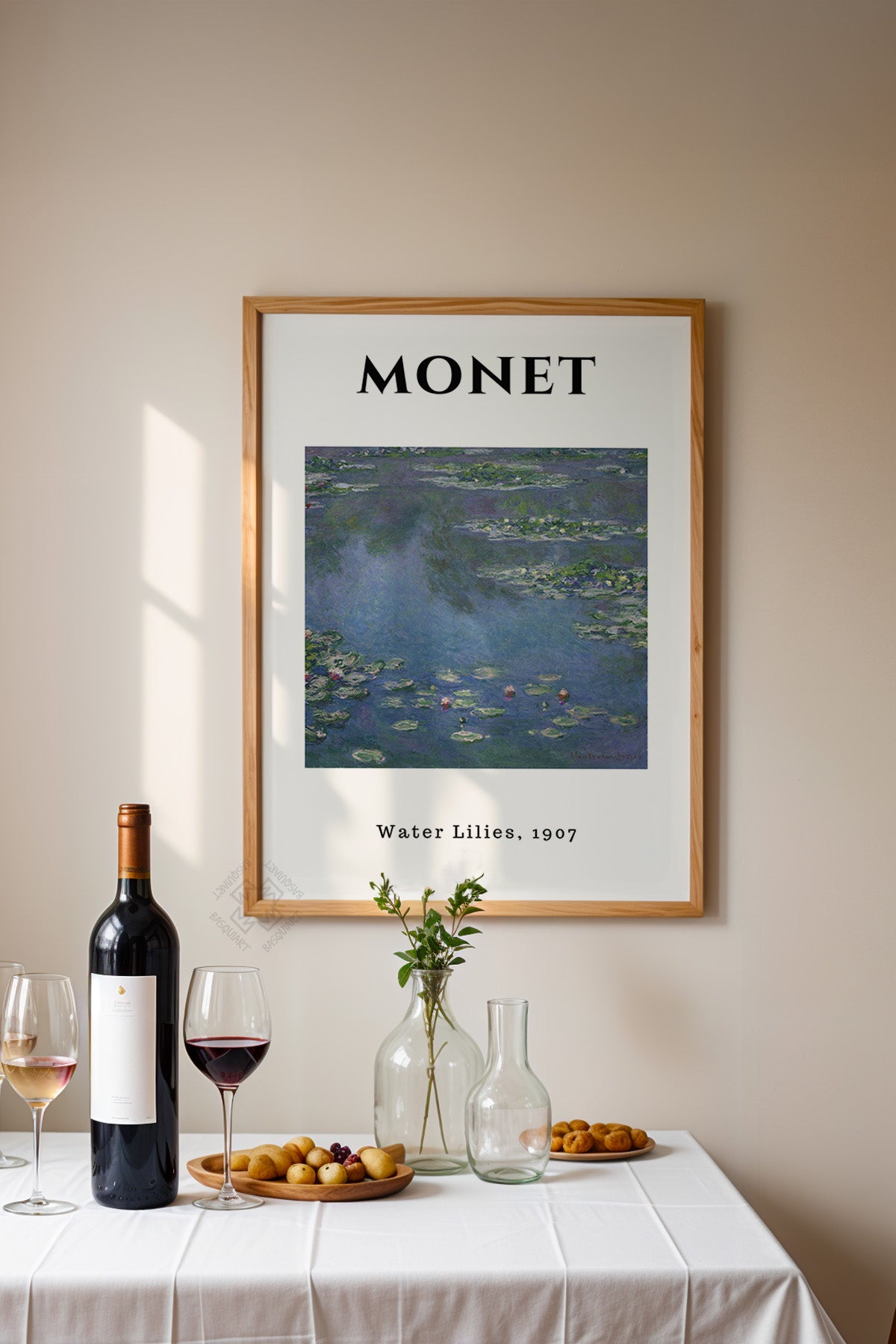 Claude Monet Serisi Ahşap Çerçeveli Poster, Tablo Duvar Dekoru No:13