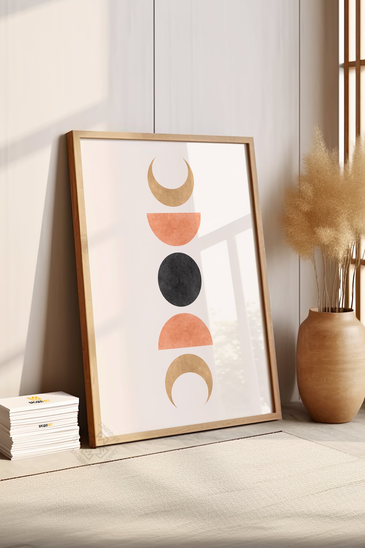 Bohemian Serisi Ahşap Çerçeveli Poster, Tablo No:13