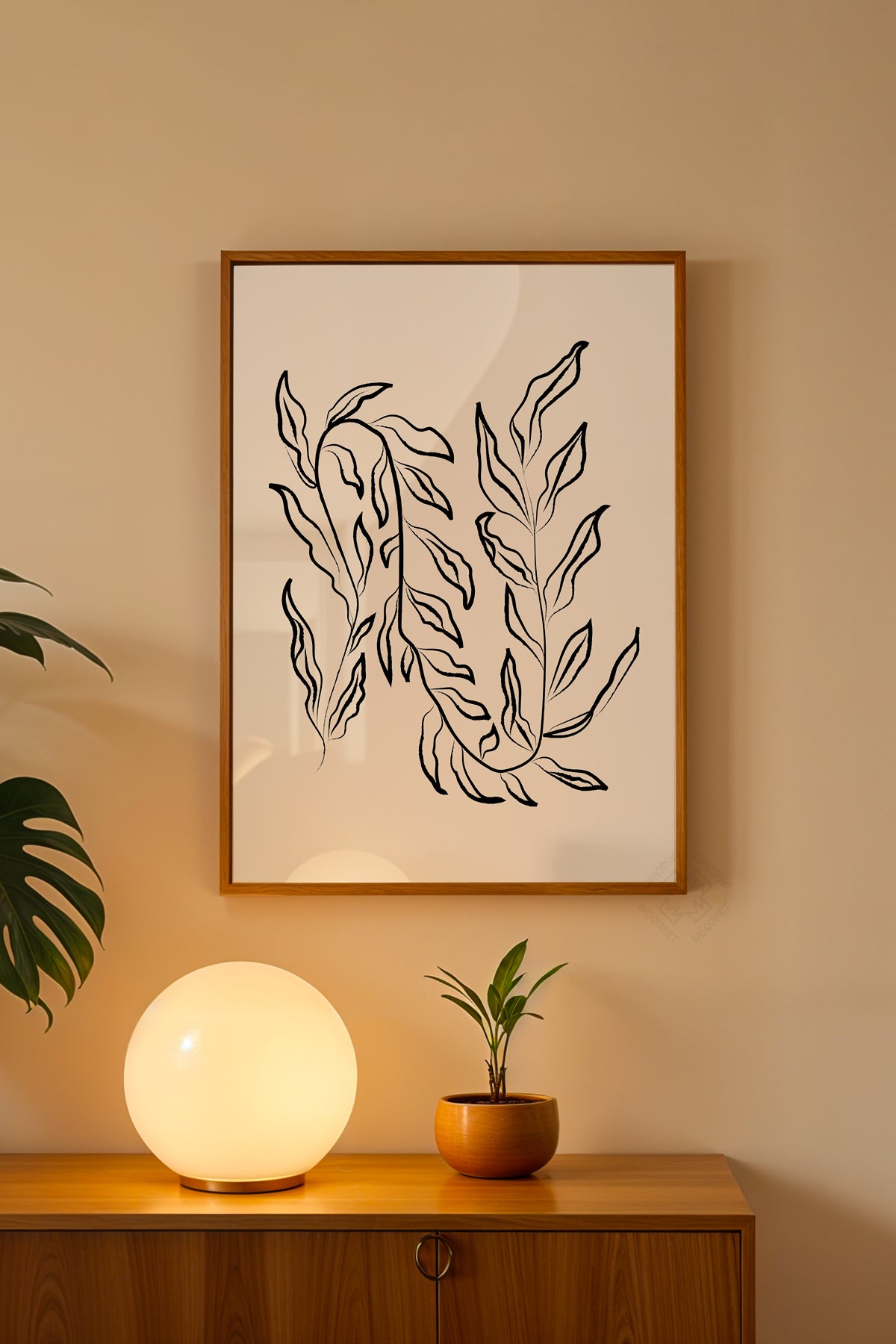 Bohemian Serisi Ahşap Çerçeveli Poster, Tablo No:113