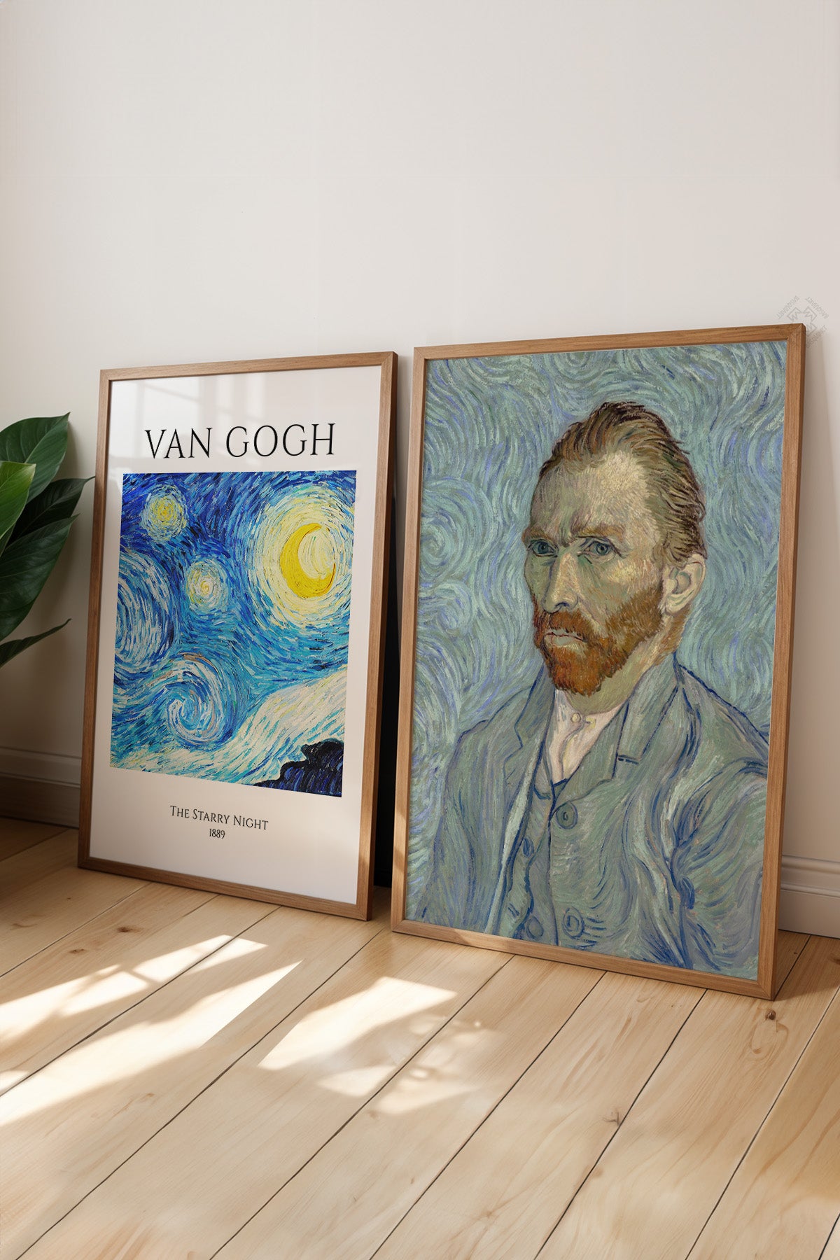 Van Gogh 2'li Ahşap Çerçeveli Poster, Tablo Seti No:37