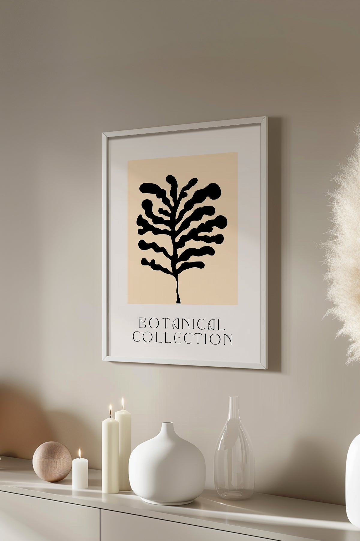 Bohemian Serisi Beyaz Çerçeveli Poster, Tablo No:123