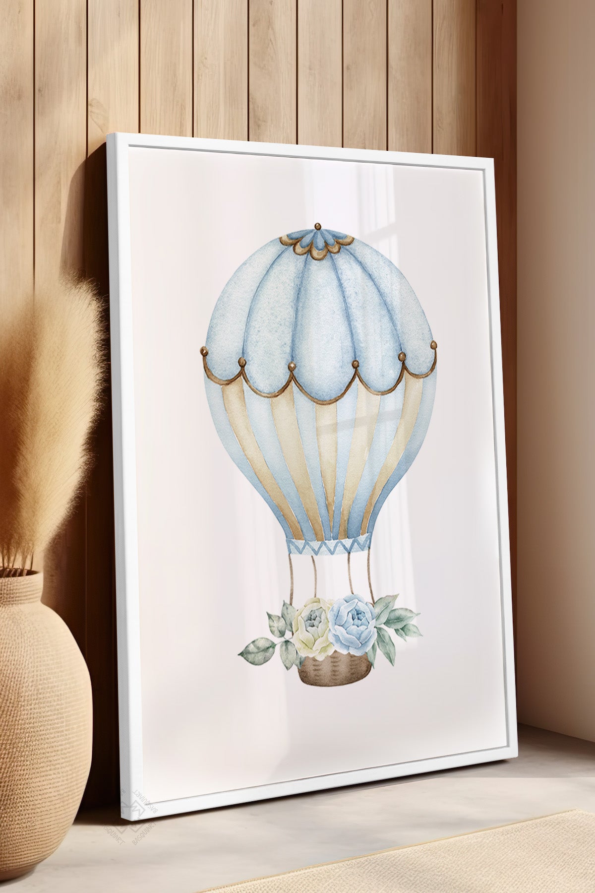 Çocuk Odası, Bebek Odası Beyaz Çerçeveli Poster, Tablo No:6