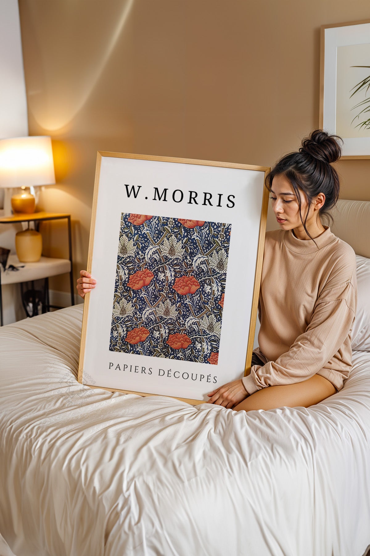 William Morris Serisi Ahşap Çerçeveli Poster, Tablo Duvar Dekoru No:8