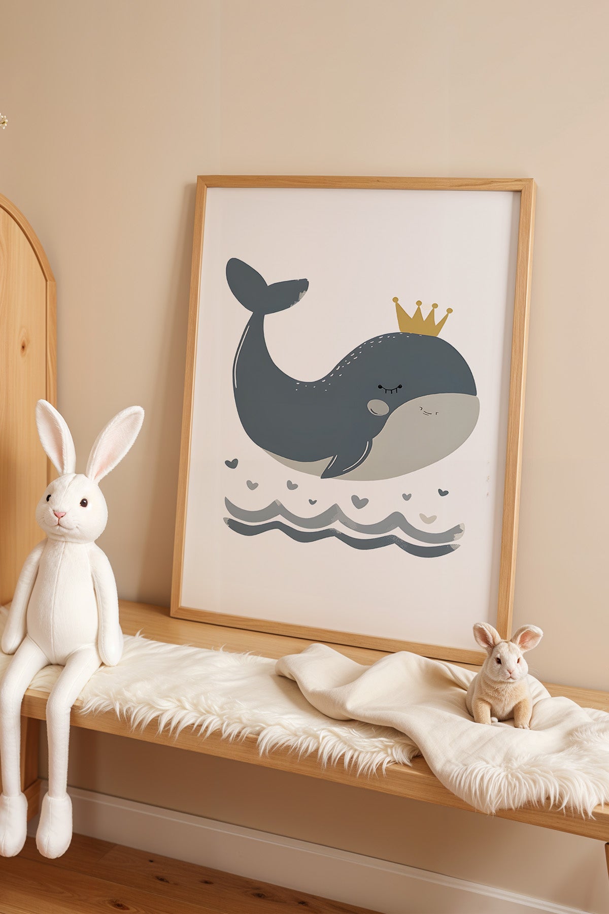 Çocuk Odası, Bebek Odası Ahşap Çerçeveli Poster, Tablo No:51
