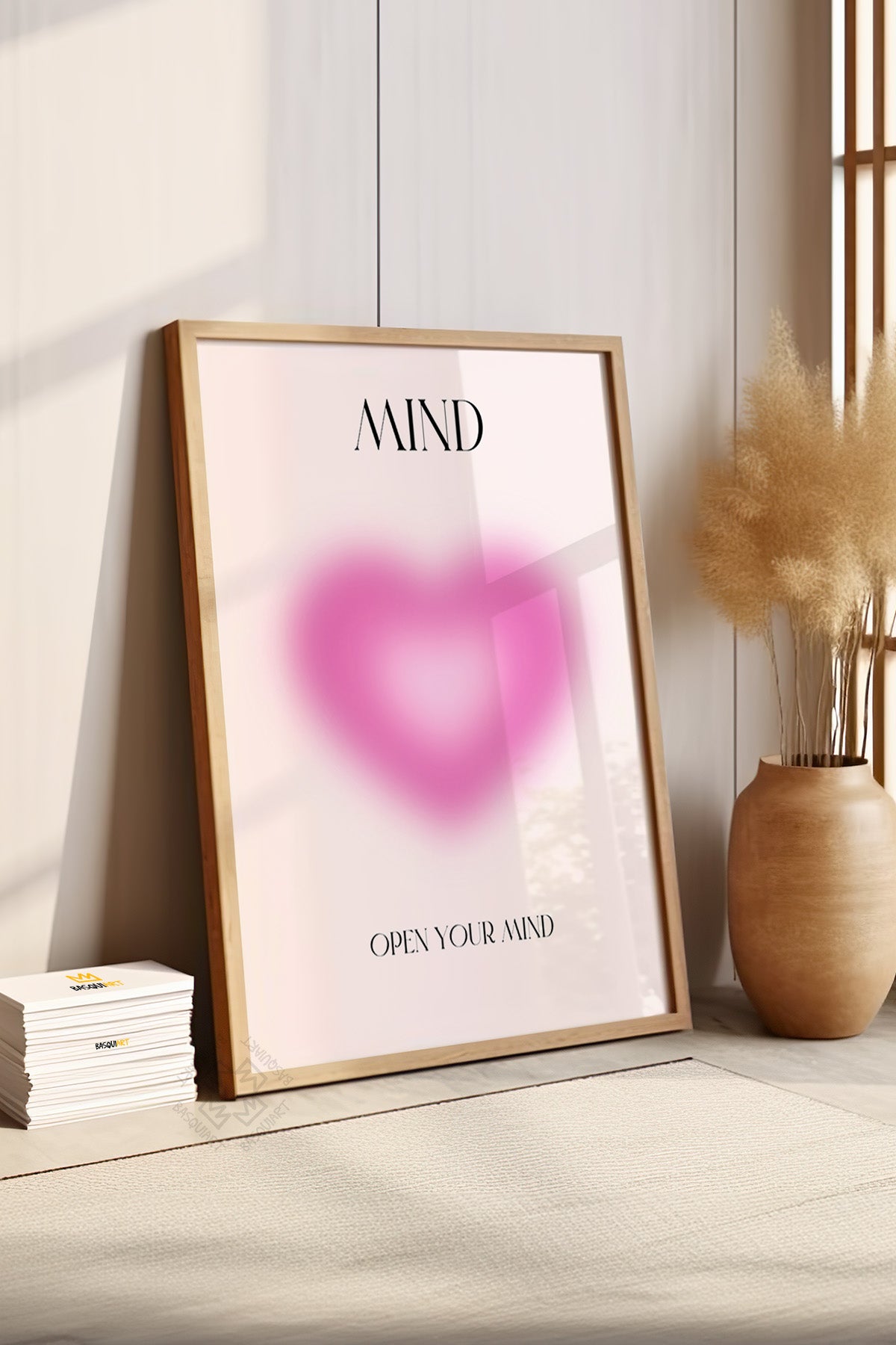 Aura Serisi Ahşap Çerçeveli Poster, Tablo No:159