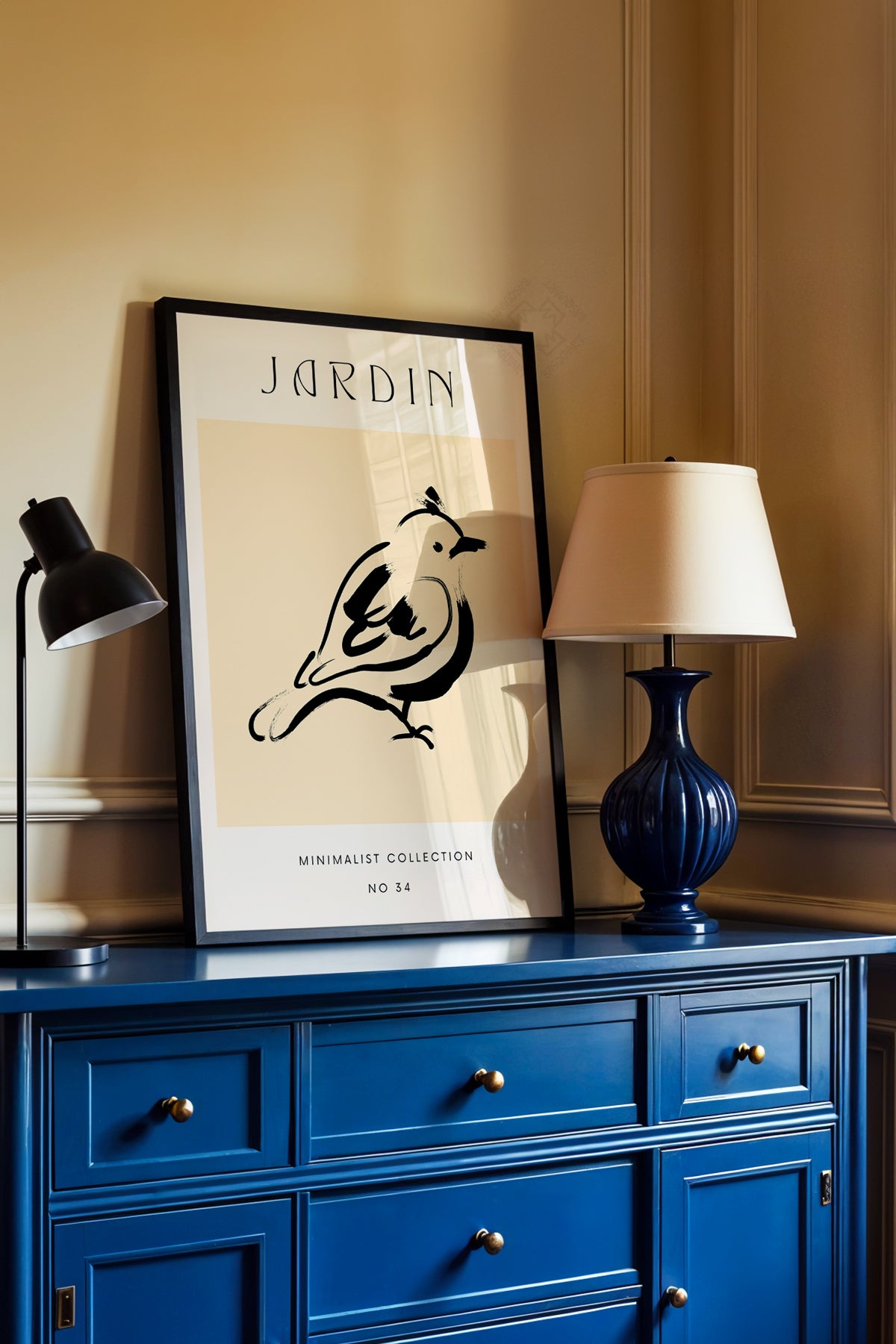 Bohemian Serisi Siyah Çerçeveli Poster, Tablo No:79