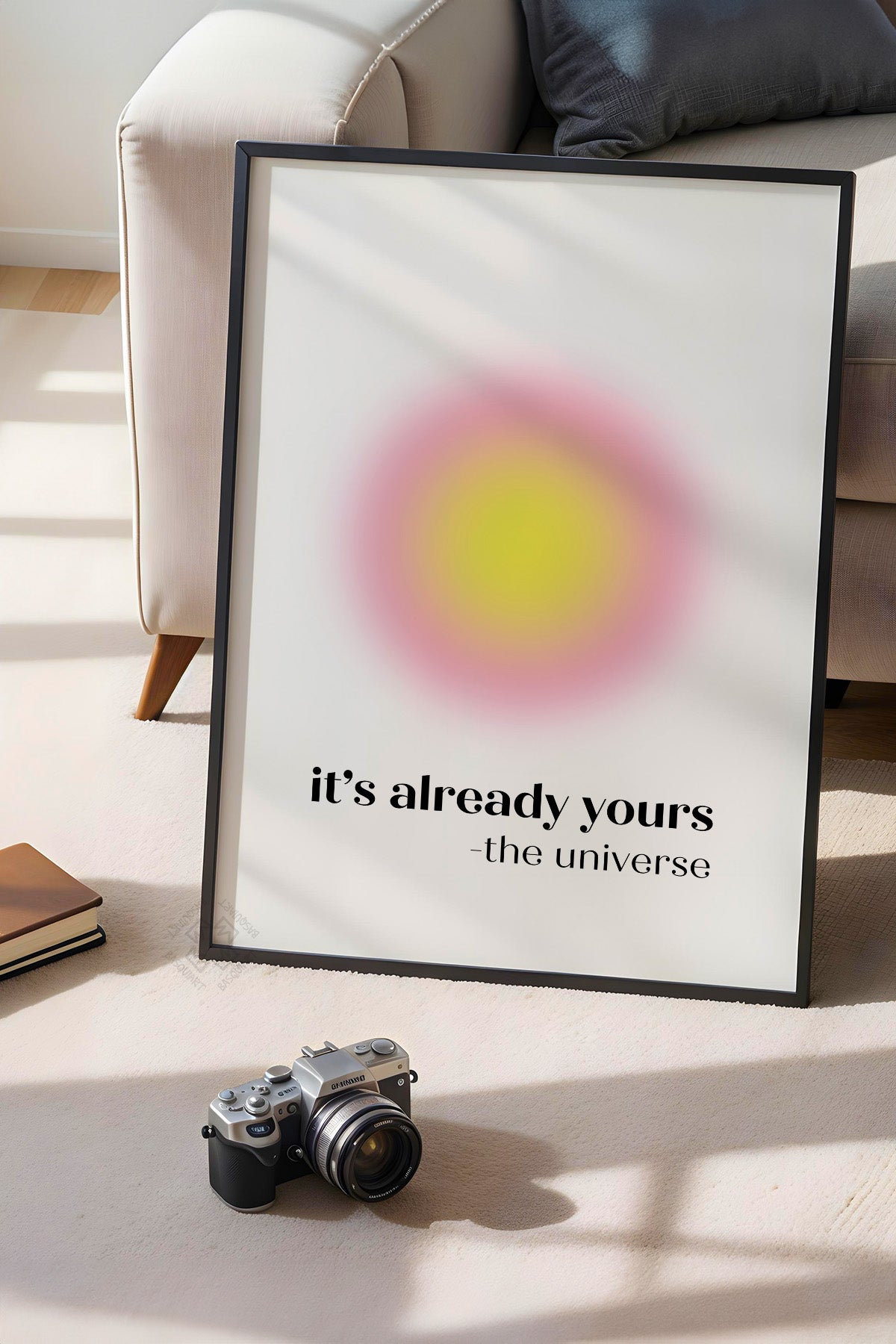 Aura Serisi Siyah Çerçeveli Poster, Tablo No:92