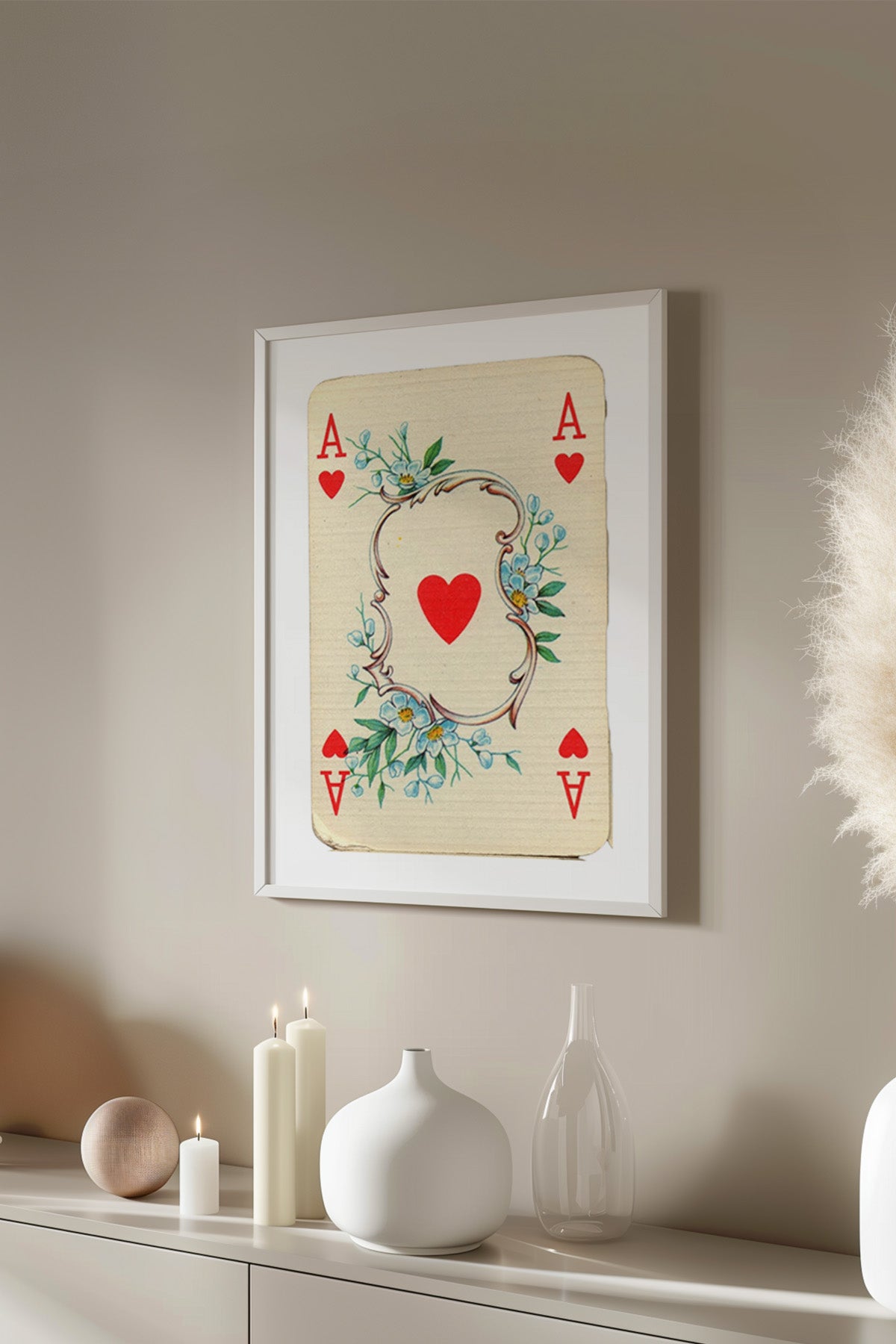 Lucky You Serisi Beyaz Çerçeveli Poster, Tablo Duvar Dekoru No:2