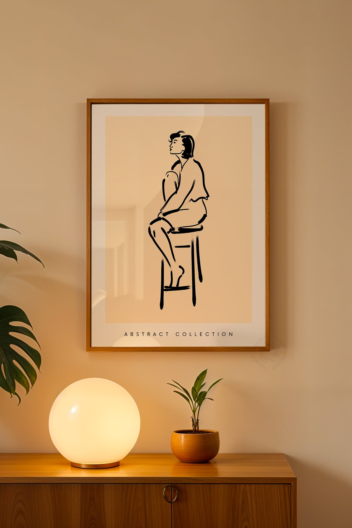 Bohemian Serisi Ahşap Çerçeveli Poster, Tablo No:93