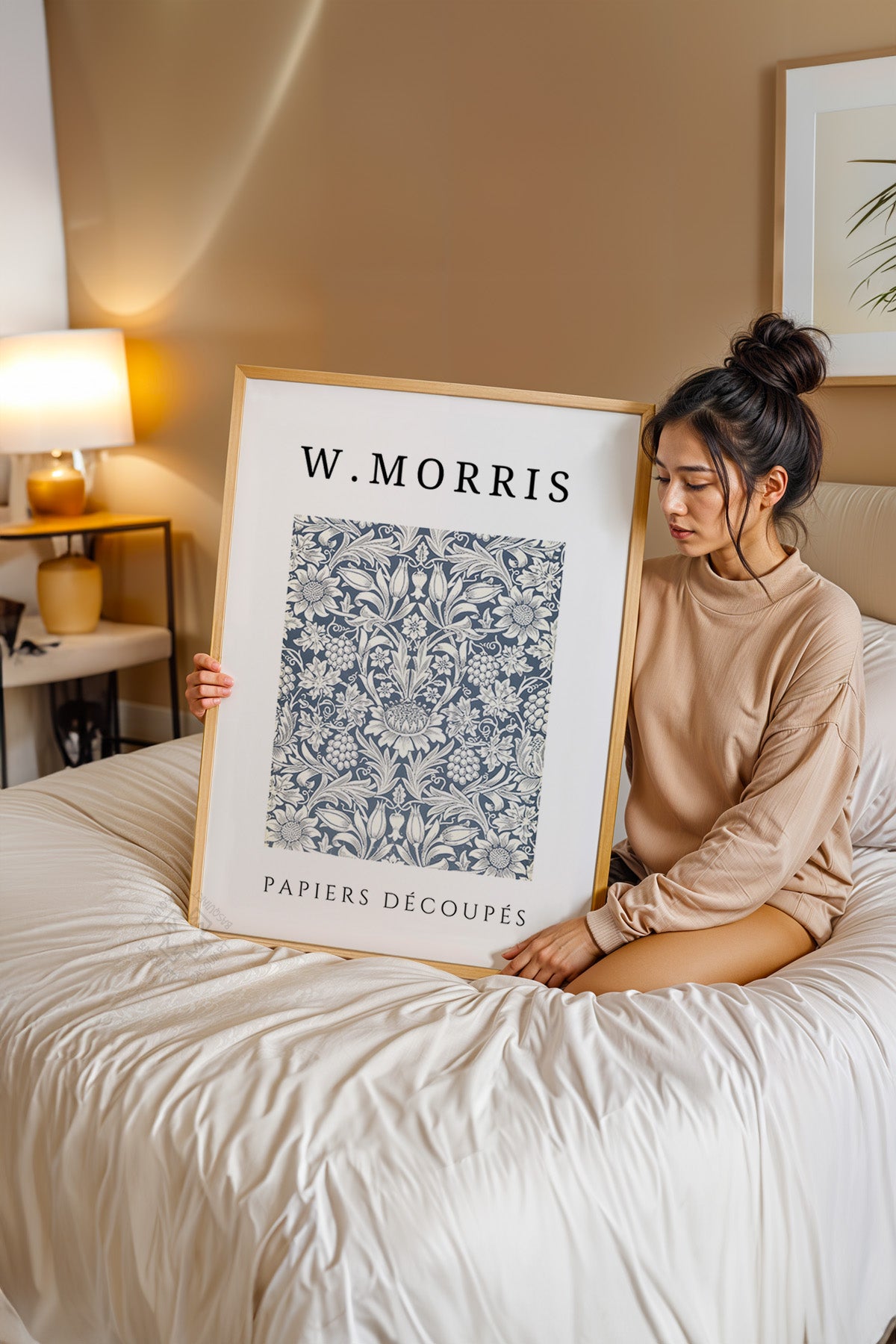 William Morris Serisi Ahşap Çerçeveli Poster, Tablo Duvar Dekoru No:1