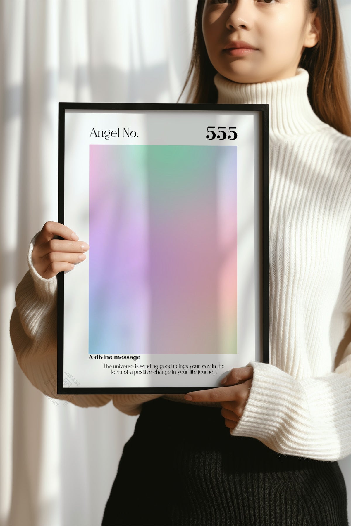 Aura Serisi Siyah Çerçeveli Poster, Tablo No:71