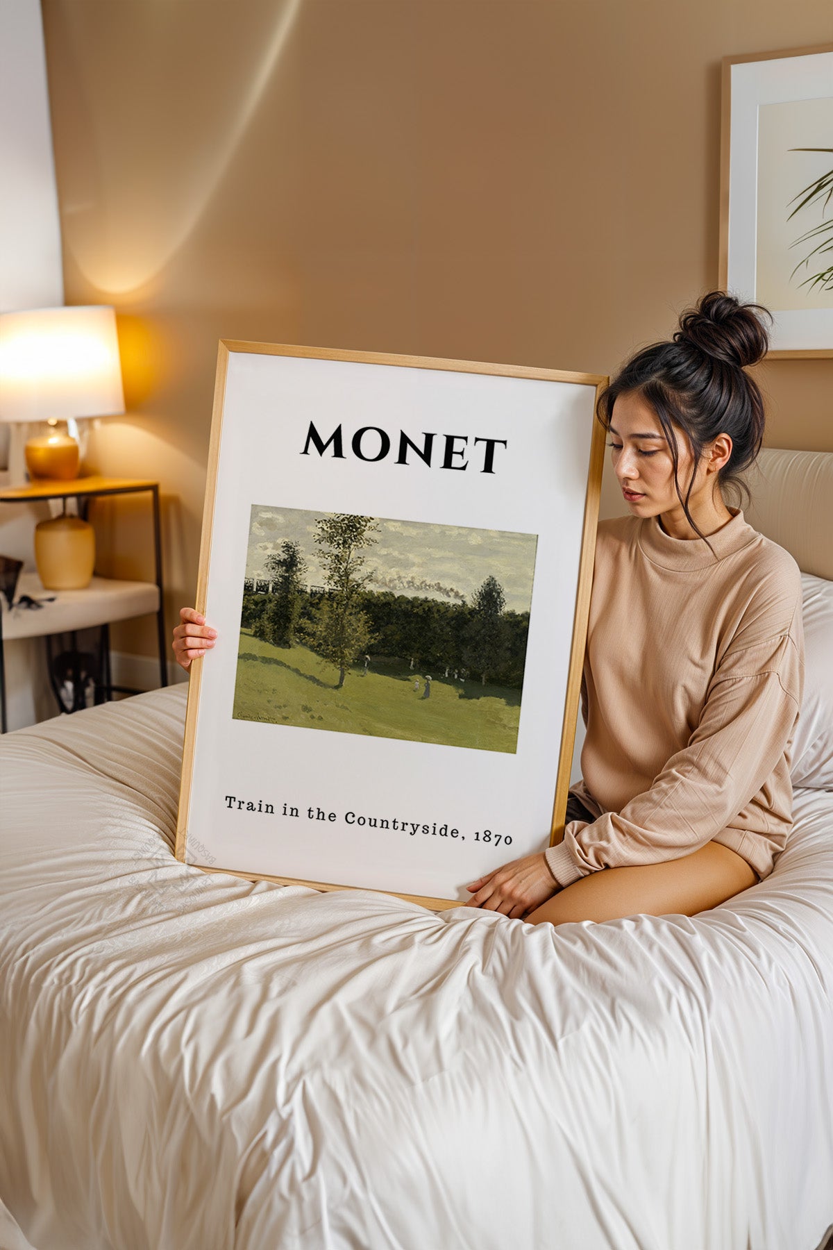 Claude Monet Serisi Ahşap Çerçeveli Poster, Tablo Duvar Dekoru No:15