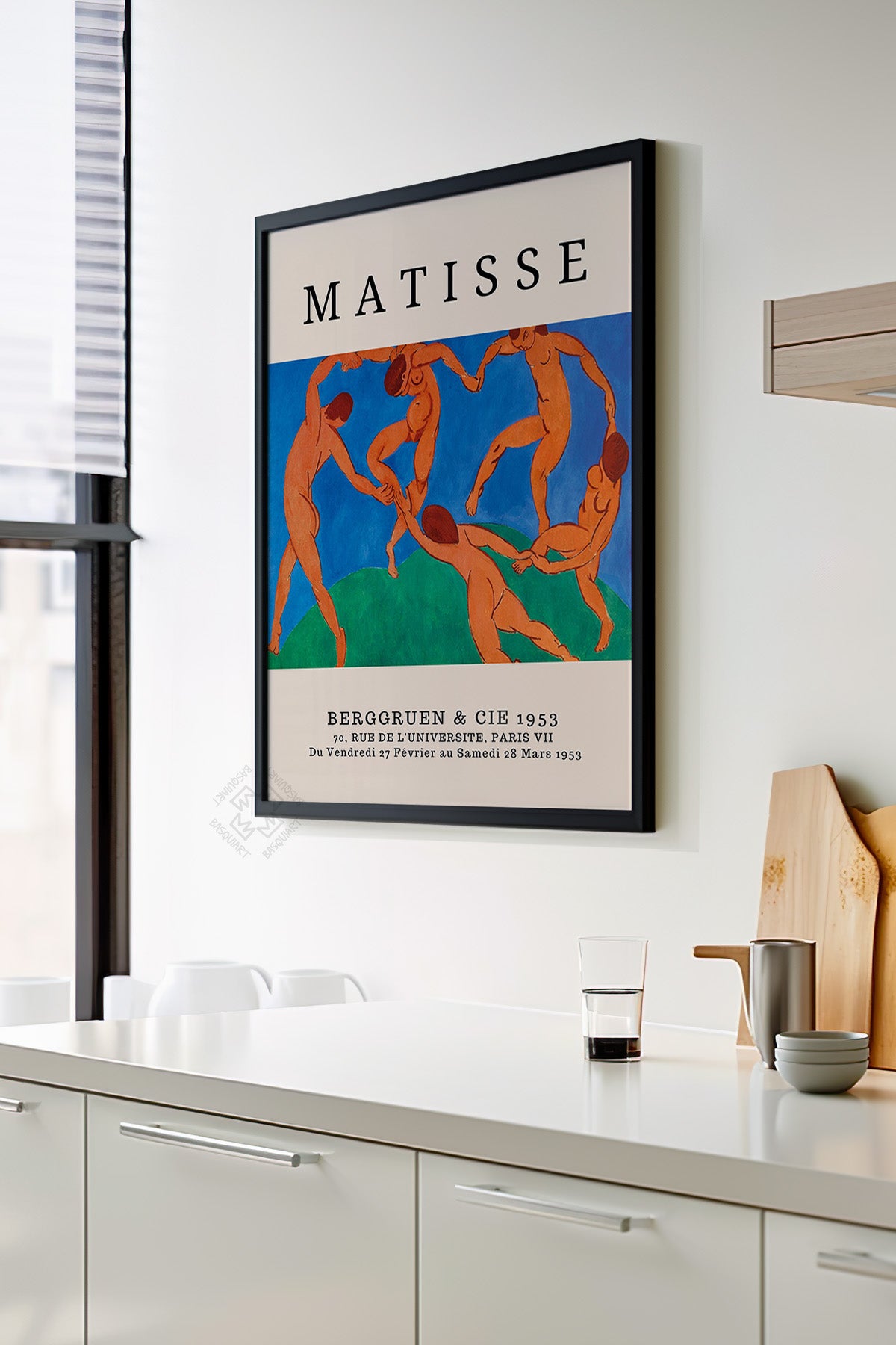 Henri Matisse Serisi Siyah Çerçeveli Poster, Tablo Duvar Dekoru No:8