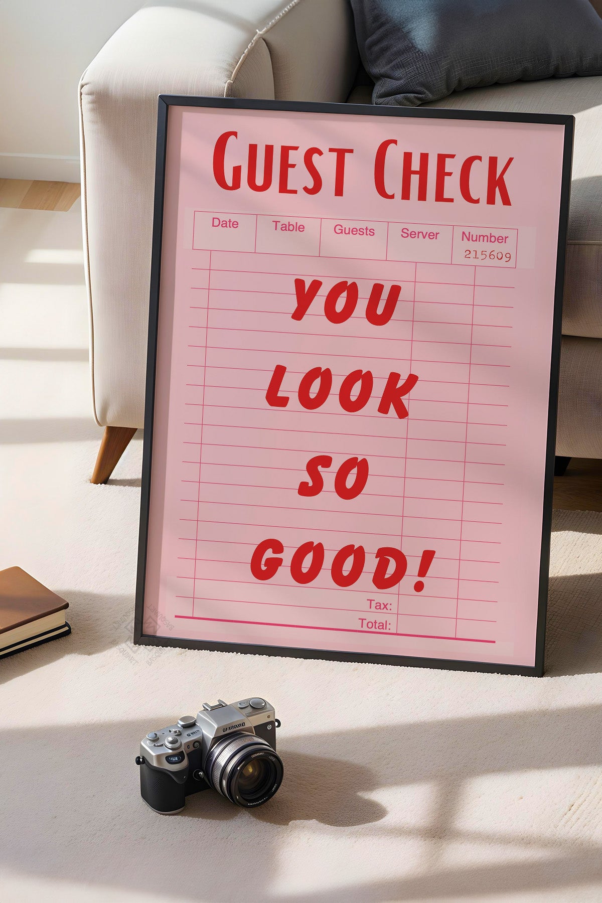 Lucky You Serisi Siyah Çerçeveli Poster, Tablo Duvar Dekoru No:82