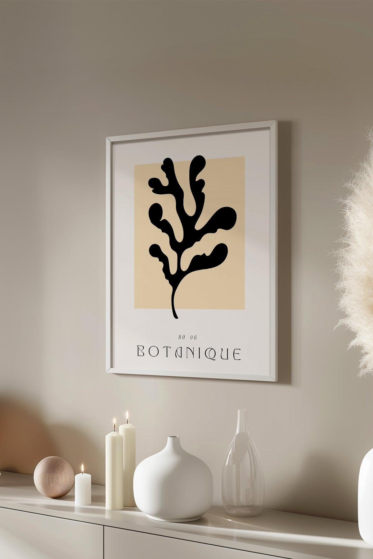 Bohemian Serisi Beyaz Çerçeveli Poster, Tablo No:111