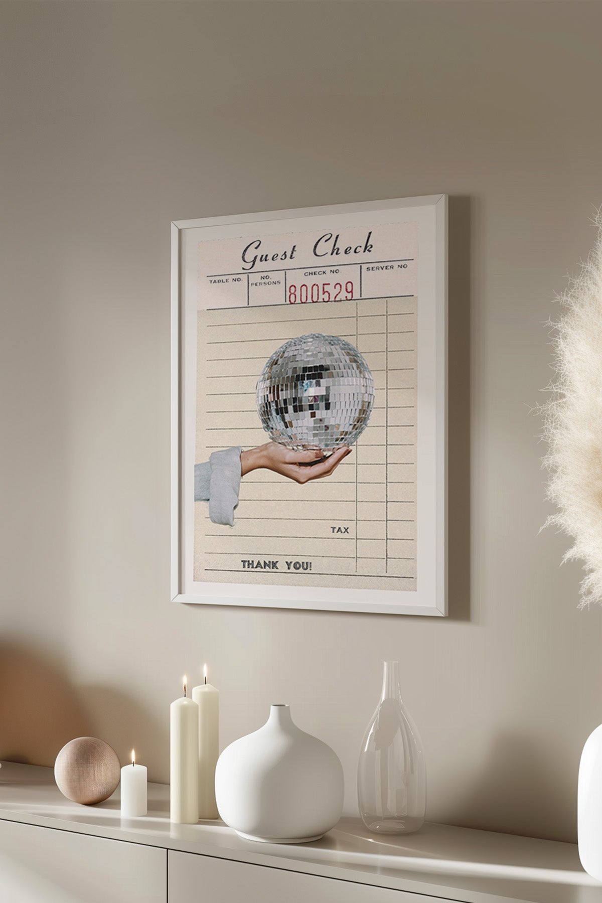 Lucky You Serisi Beyaz Çerçeveli Poster, Tablo Duvar Dekoru No:12
