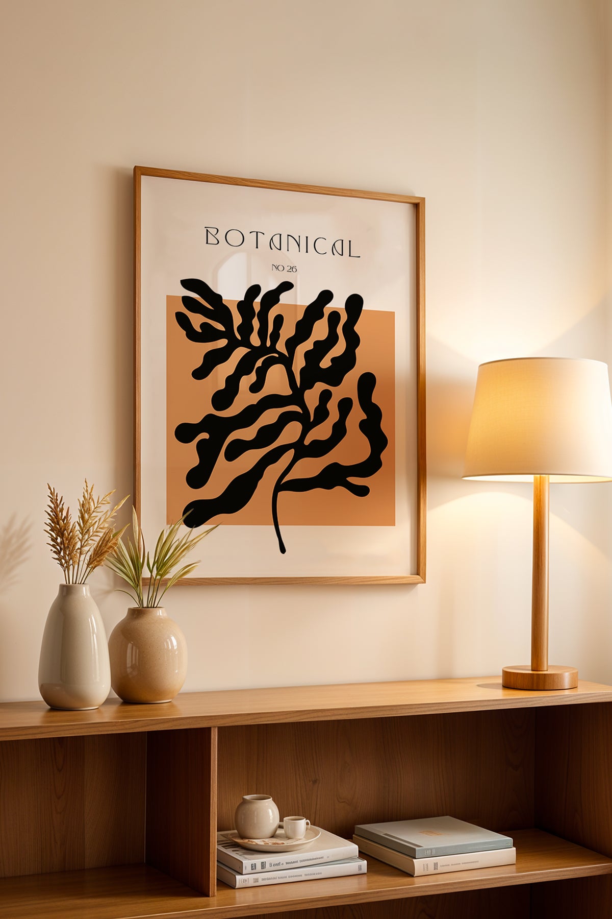 Bohemian Serisi Ahşap Çerçeveli Poster, Tablo No:126