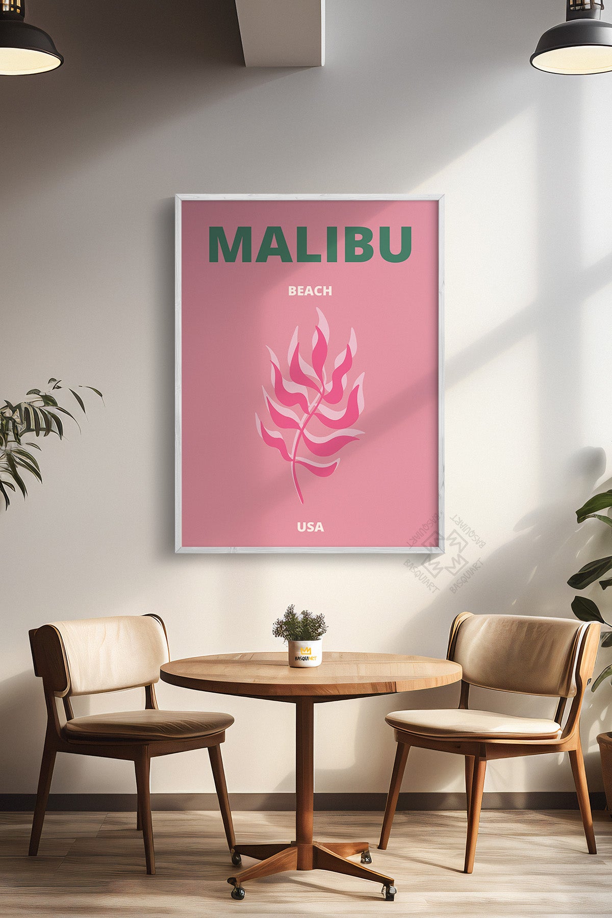 Şehir Serisi Beyaz Çerçeveli Poster, Tablo Duvar Dekoru No:6