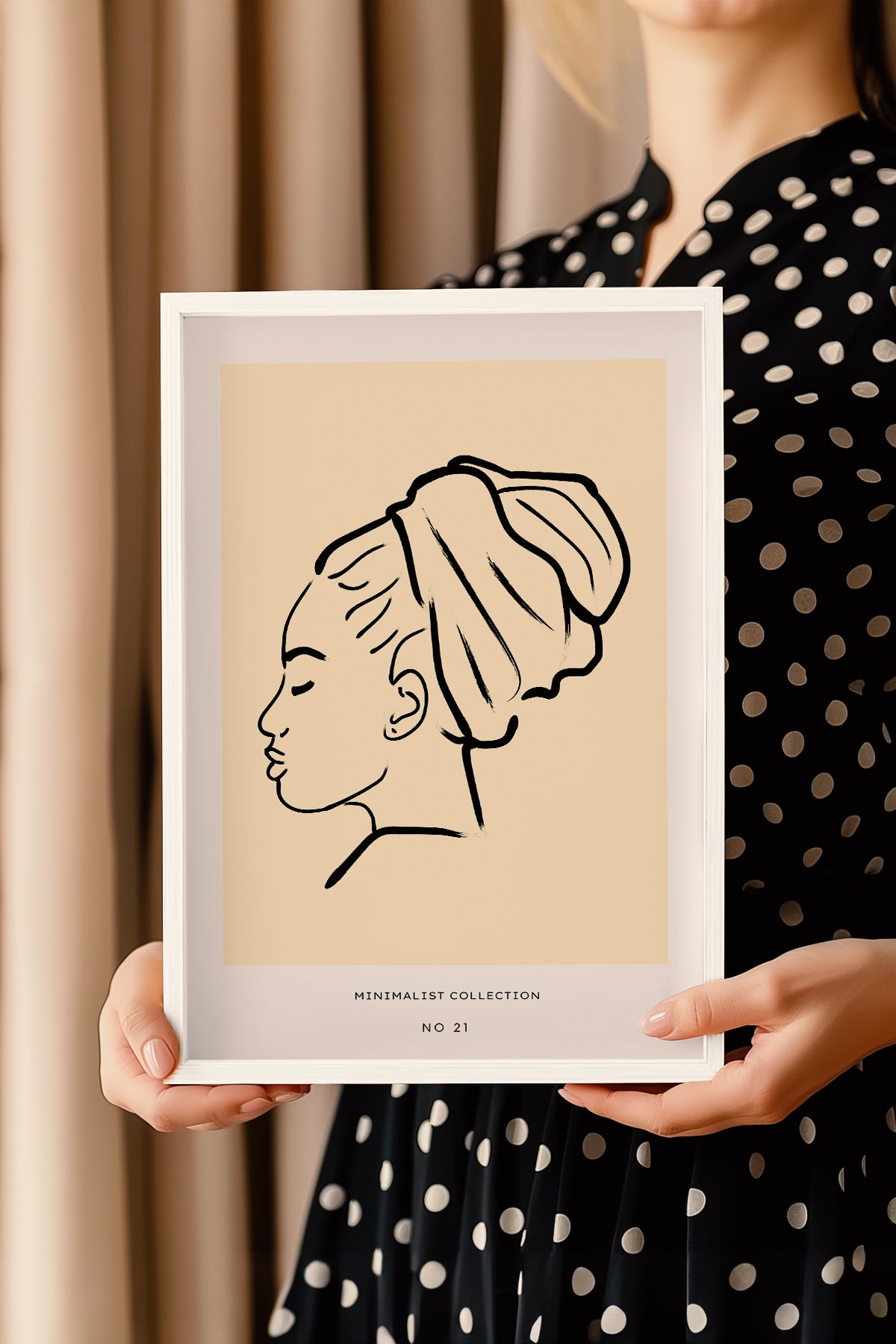 Bohemian Serisi Beyaz Çerçeveli Poster, Tablo No:97