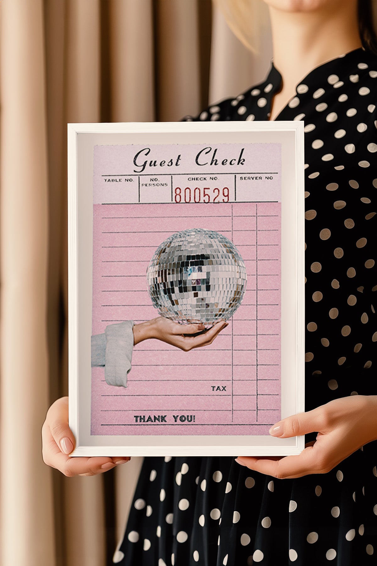 Lucky You Serisi Beyaz Çerçeveli Poster, Tablo Duvar Dekoru No:50