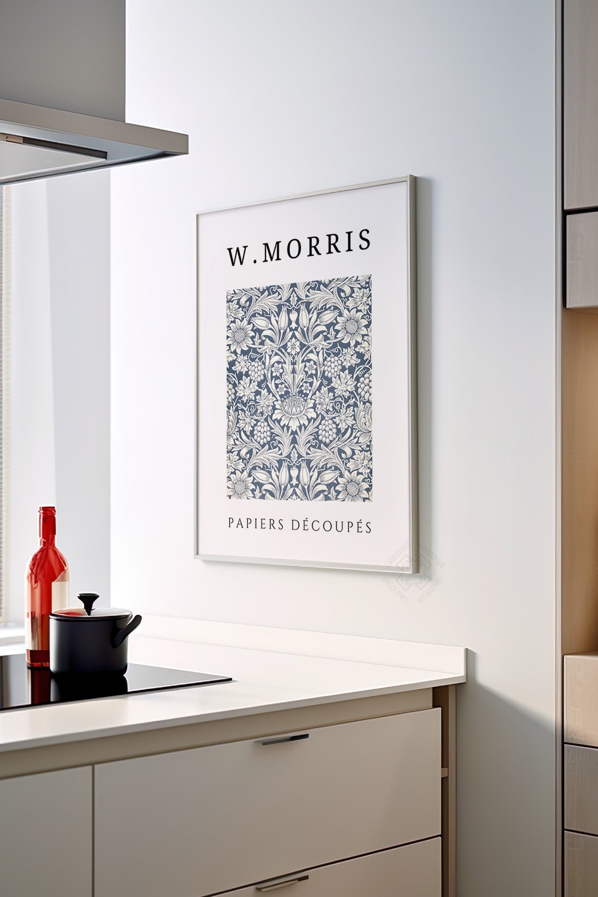 William Morris Serisi Beyaz Çerçeveli Poster, Tablo Duvar Dekoru No:1